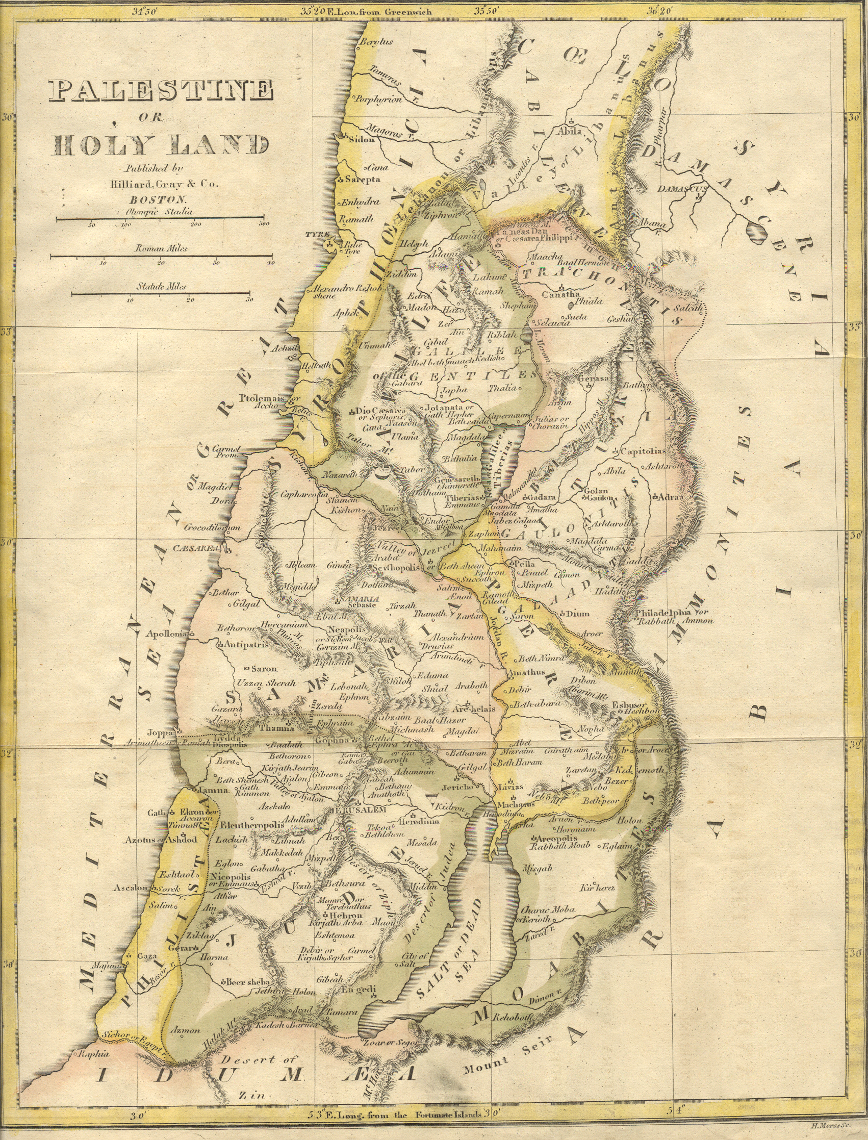 1821 Palestine or Holy Land