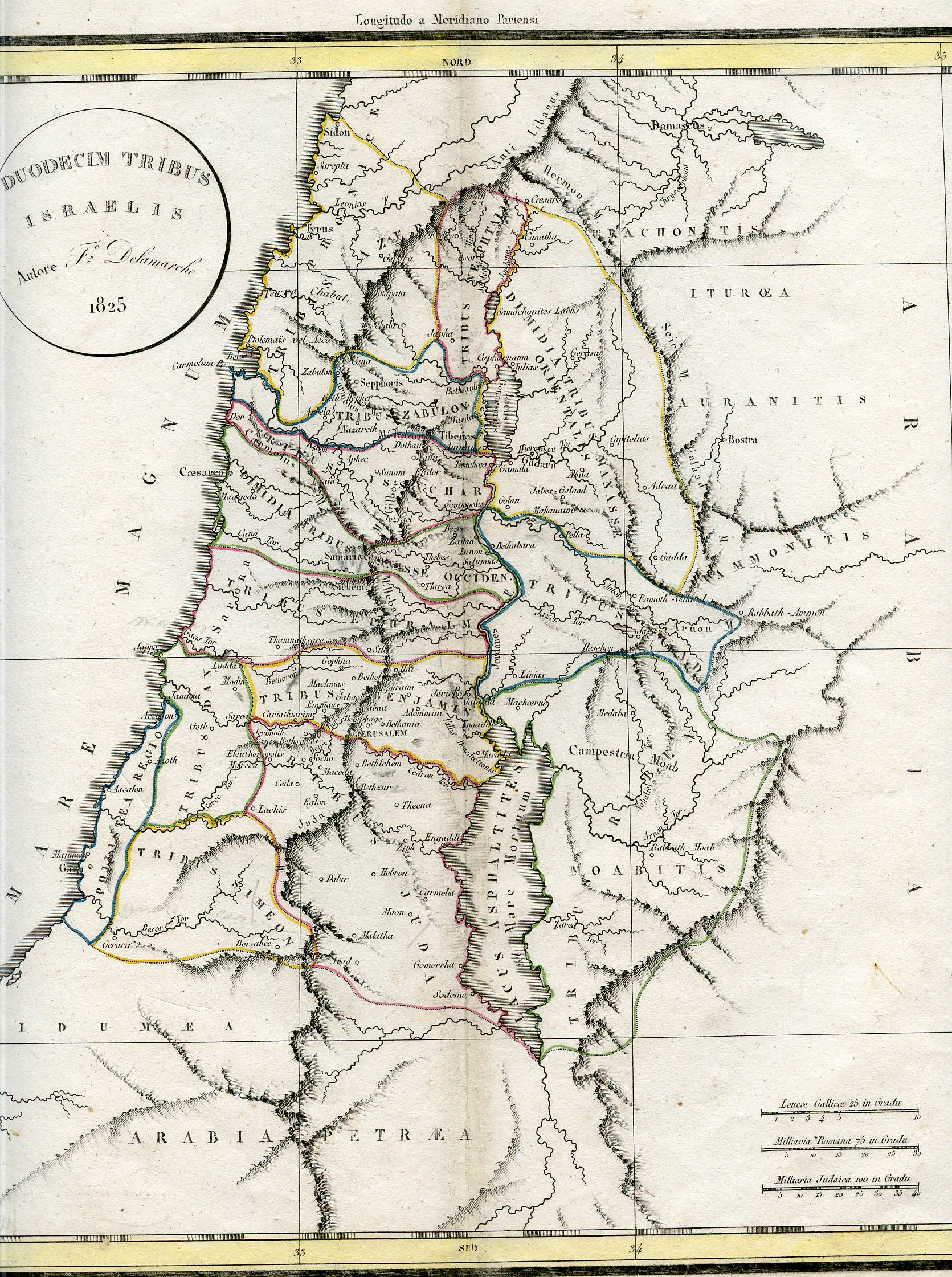 1825 Duodecim Tribus Israelis