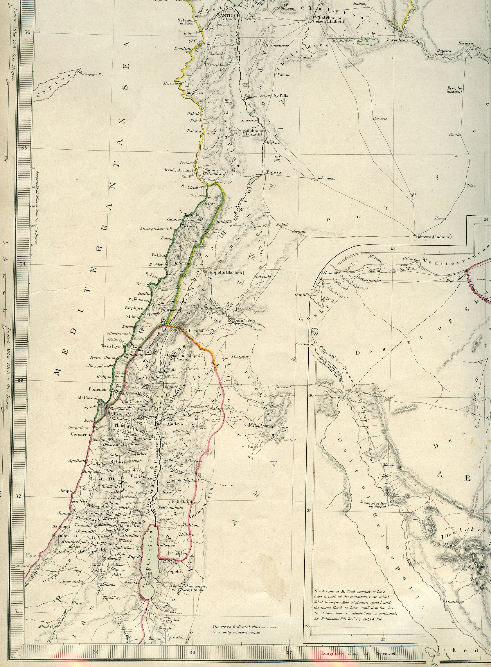 1843 Part of Arabia Including Mount Sinai (C)