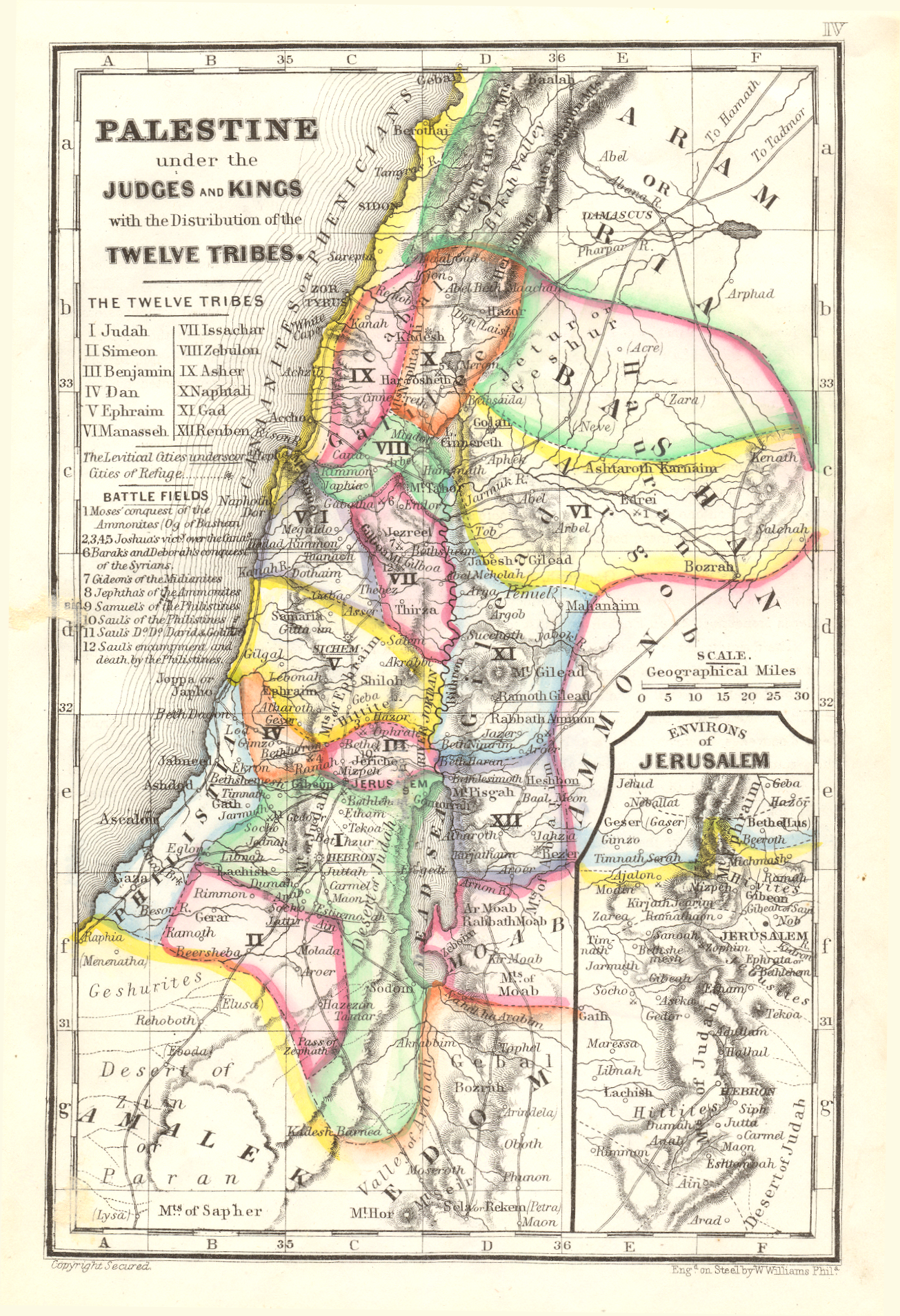 1870 Palestine under the Judges and Kings