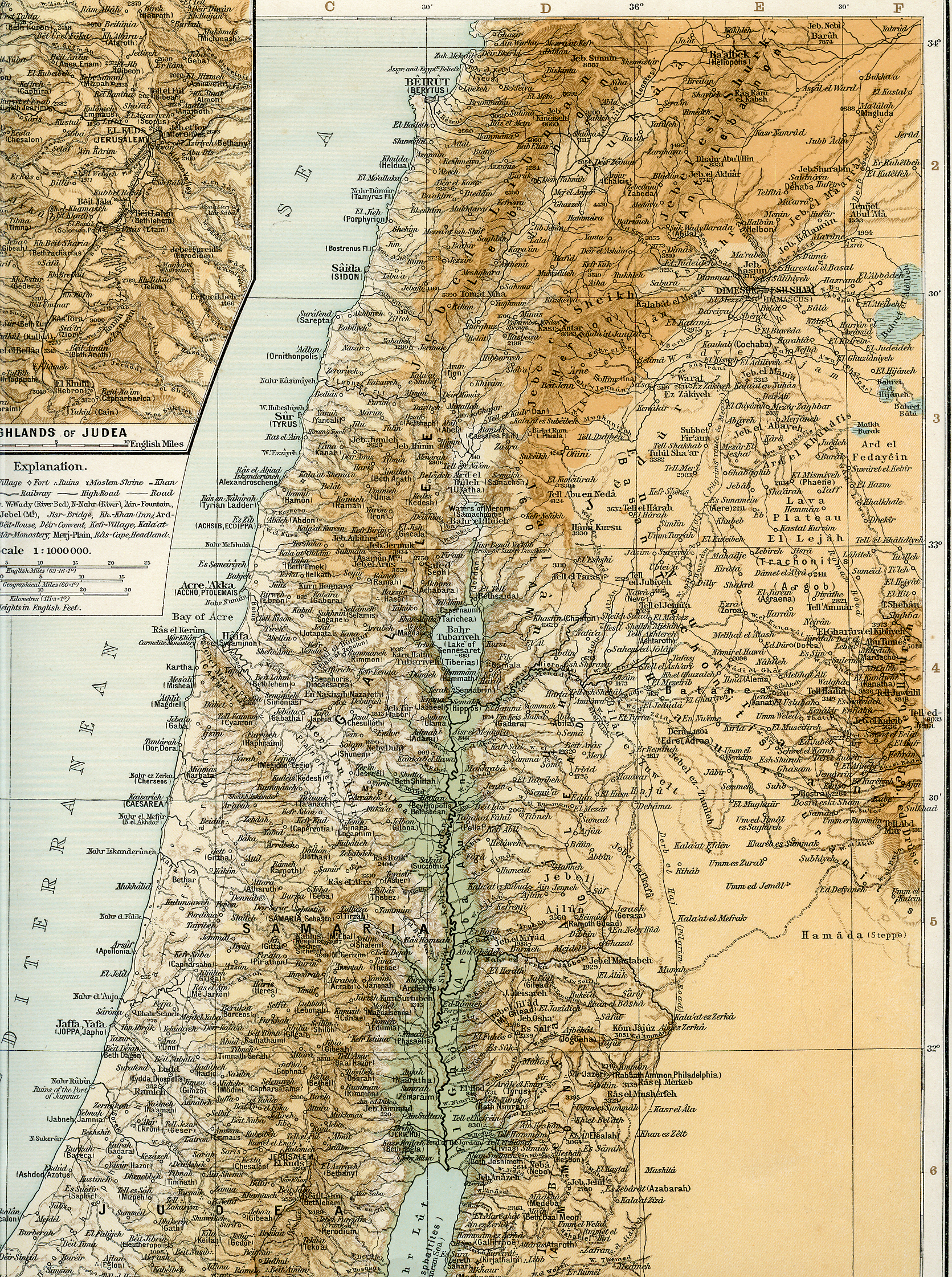 1895 Palestine London Times 1 B