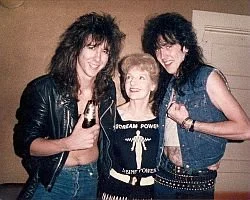 Elizabeth Sabine with Ron Keel and Don Ross