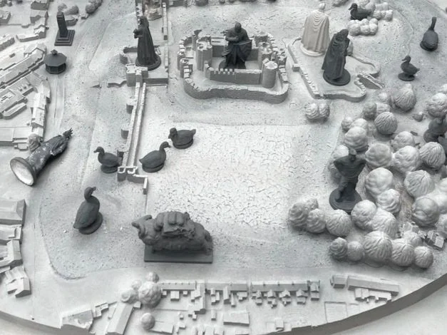 Caerffili Town Relief Map | Map Rhyddhad Tref Caerffili