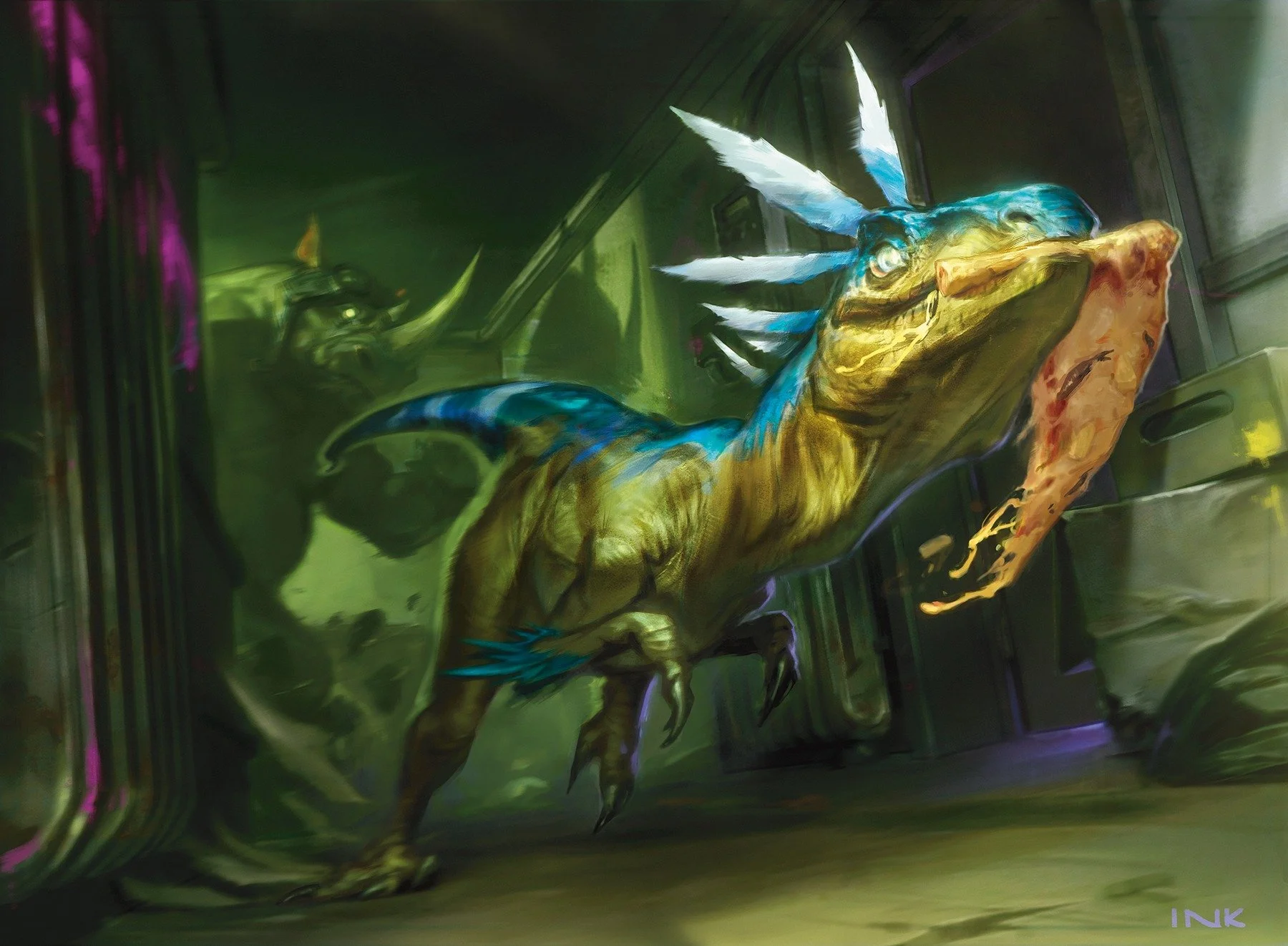 Ragamuffin Raptor
TMNT

AD: Stephanie Cheung

&copy;2026 Viacom International Inc. TM &amp; &copy;2026 Wizards of the Coast