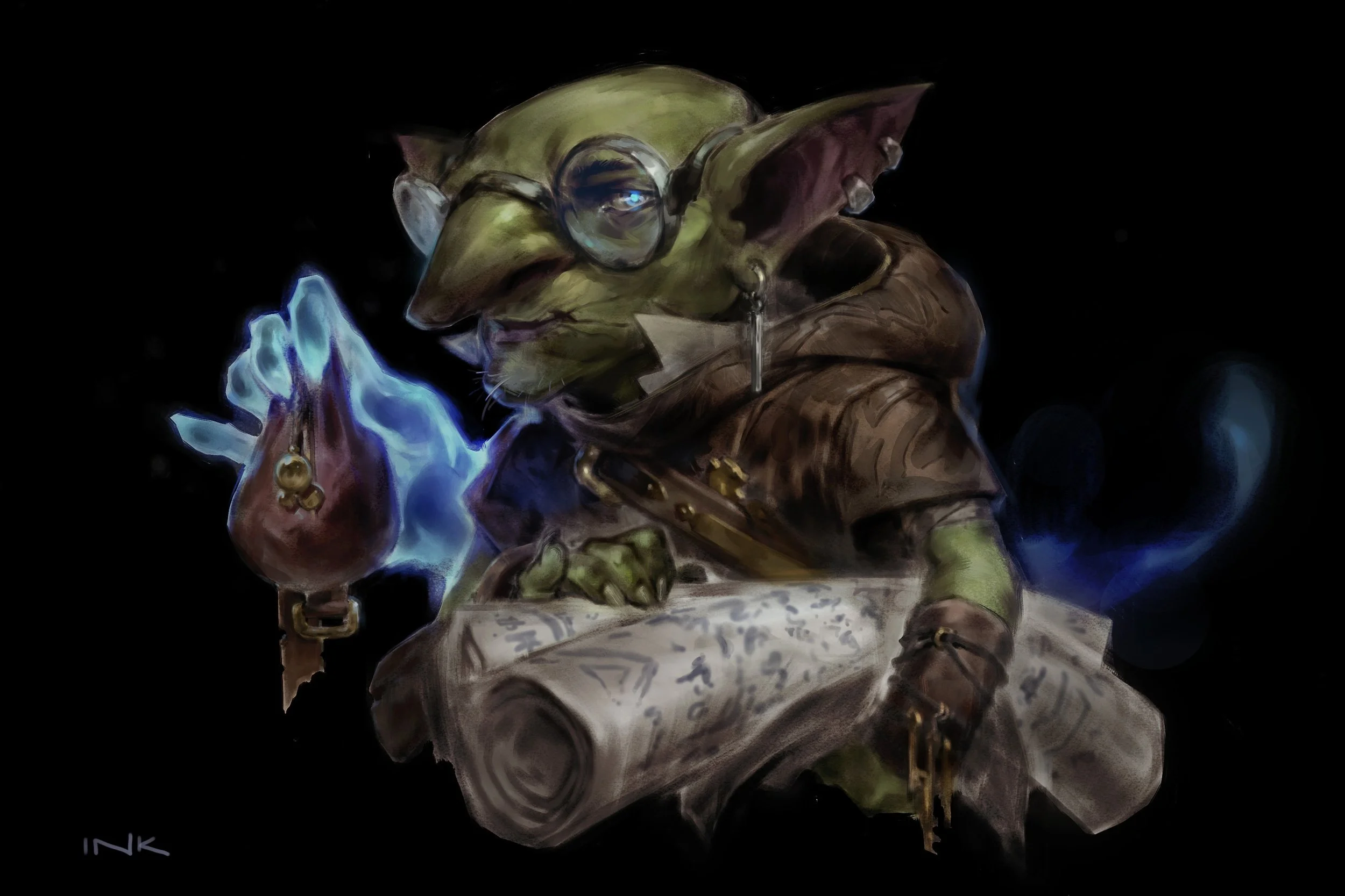 Almost forgot to share this little commissioned Gobo.

I mean goblins are life am I right?
#goblin #dnd #comission #mtgartist