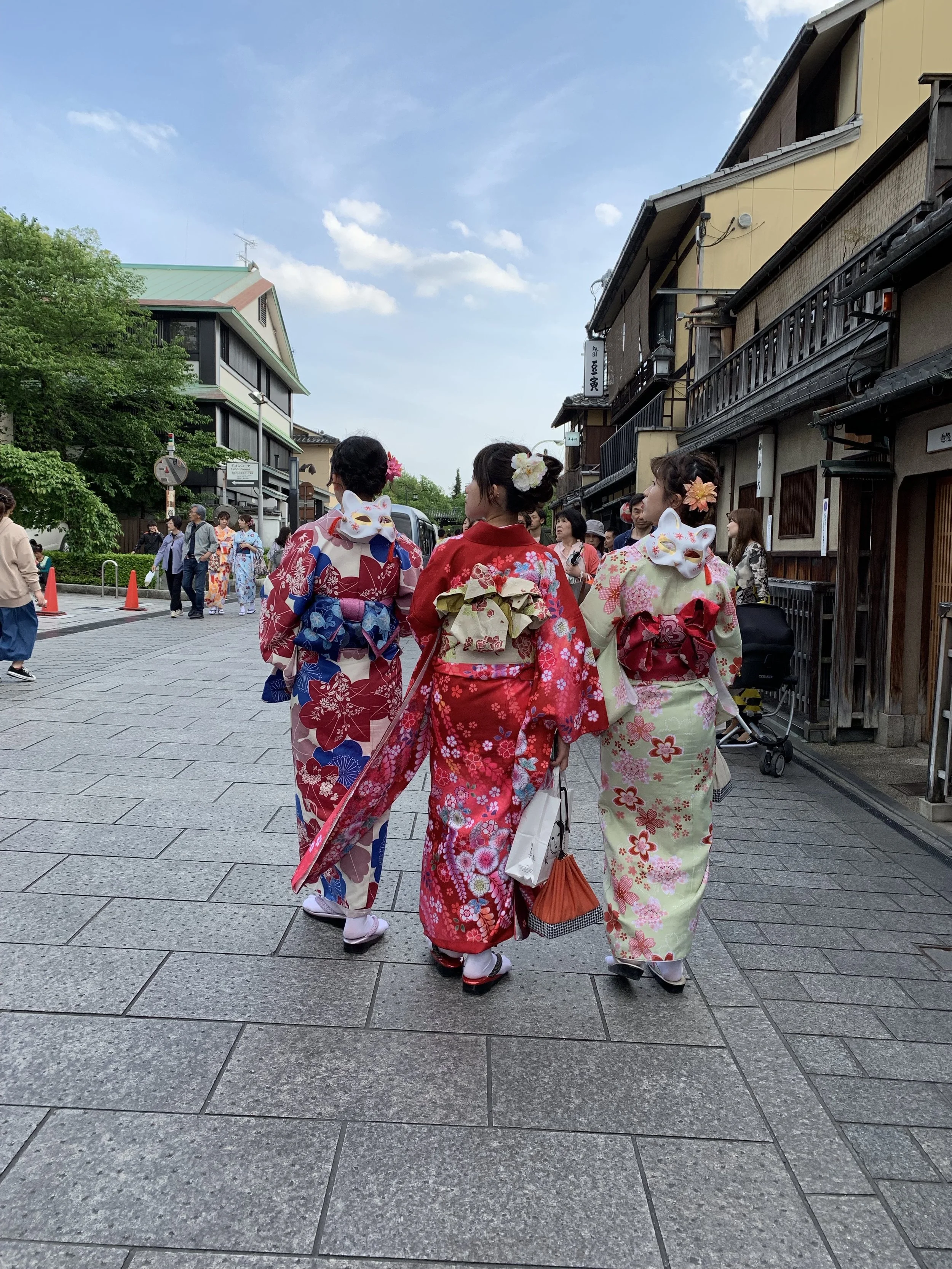      

 
   We kicked off our time in Kyoto by walking through Nishiki Market, a walking-only open air market full of shops that were all offering Golden Week sales. We were immediately impressed by the people and shops of Kyoto. They’re chic and fas