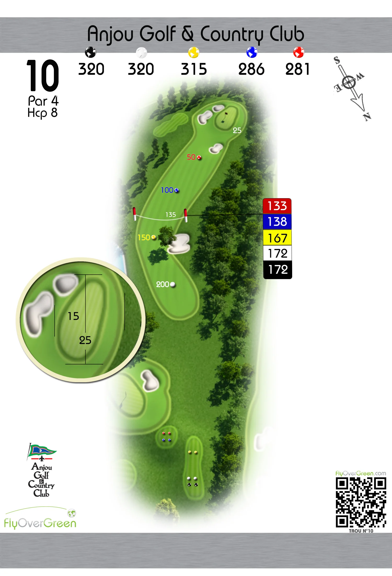 Parcours Anjou Golf Trou 10