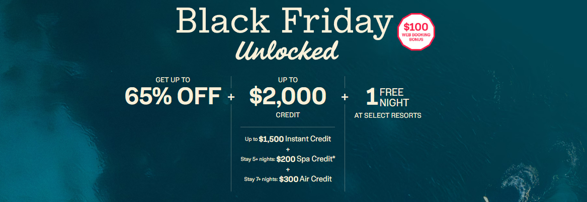 Sandals Resorts Black Friday Sale