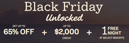 Sandals Resorts Black Friday Sale