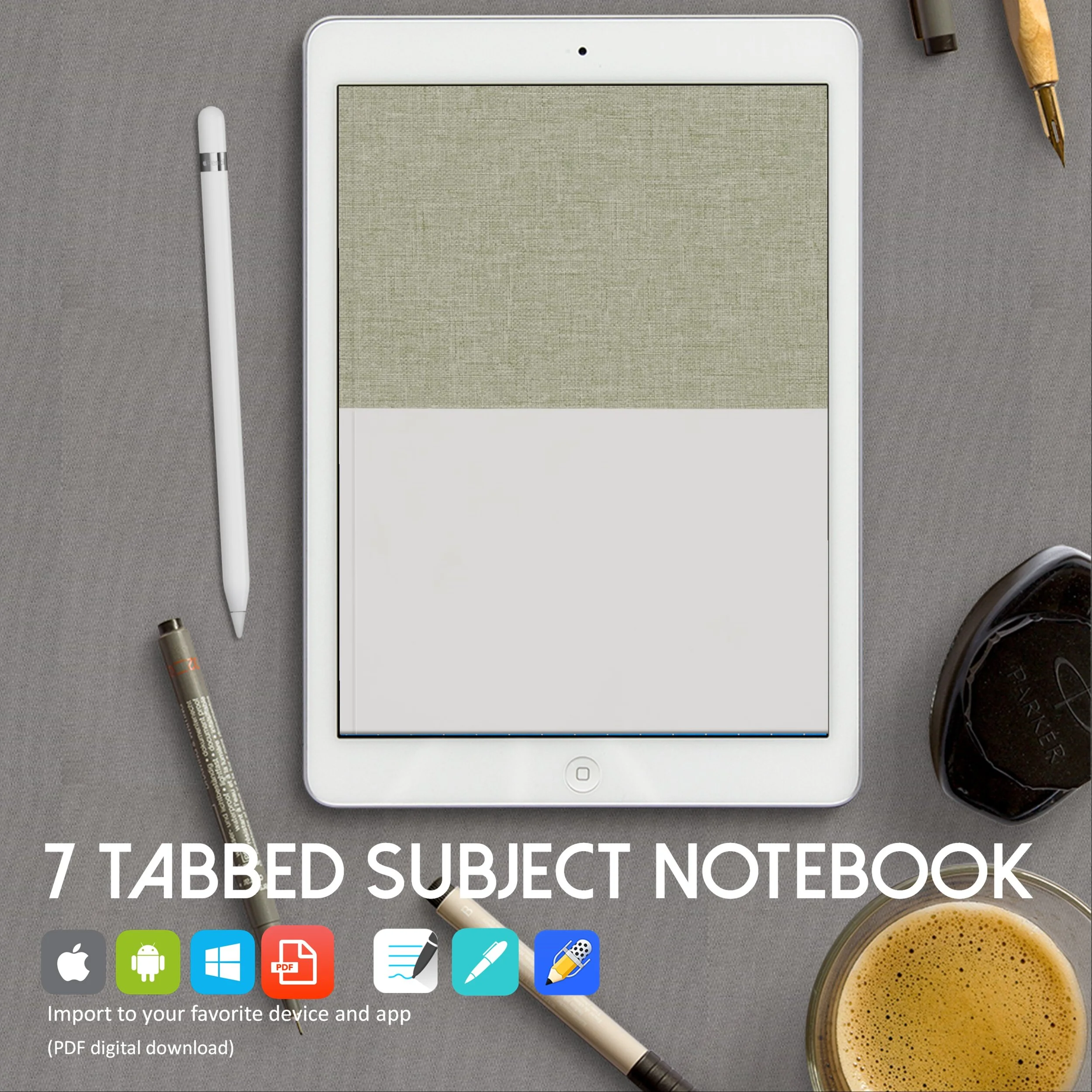 Paper & Party Supplies Habit tracker Digital Notepaper Templates ...