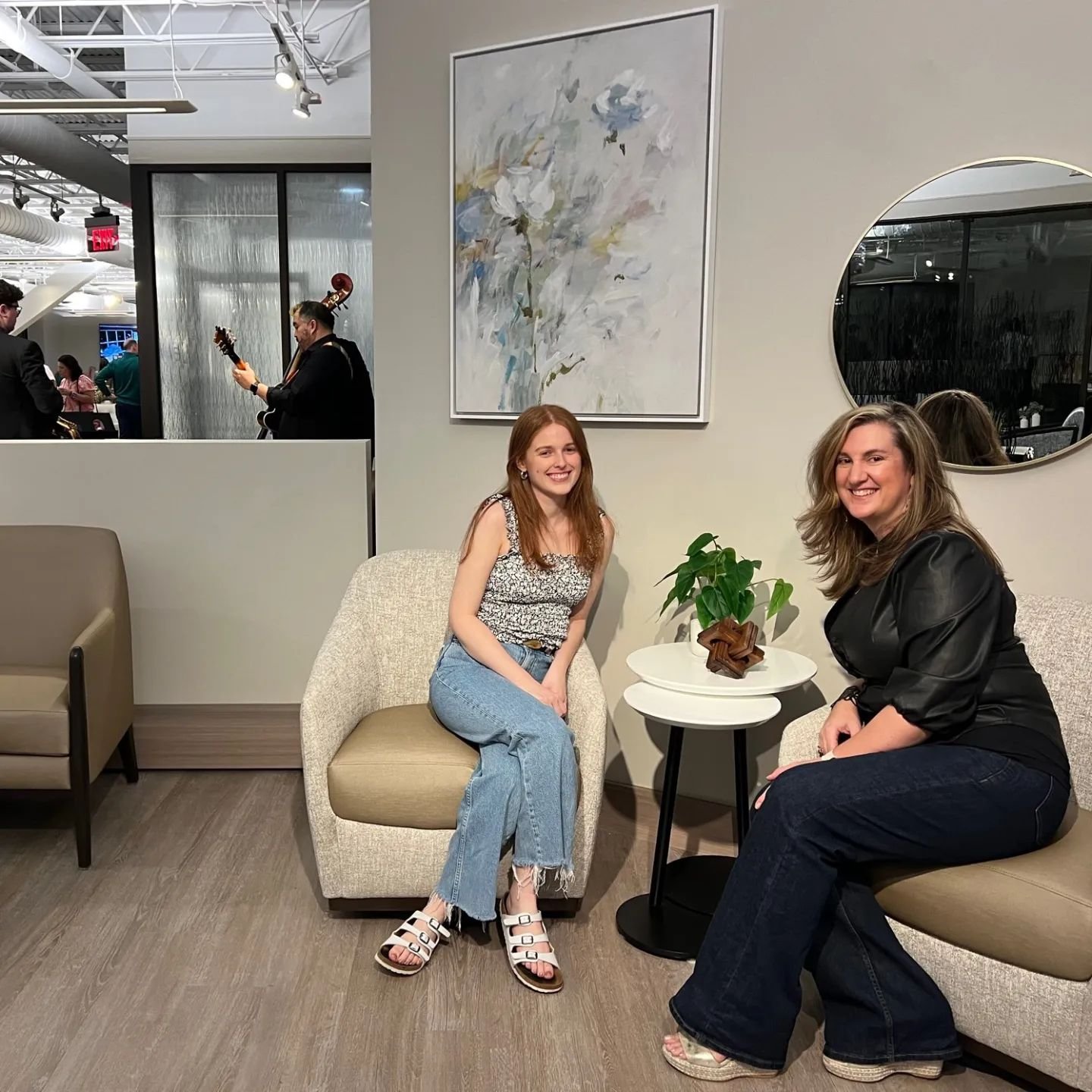 Exploring innovative senior living design at the Environments for Aging Conference + Expo, with a stop by the @kwalufurniture showroom for inspiration! Always good to hear about some of the latest best practices in senior-friendly design for long-ter