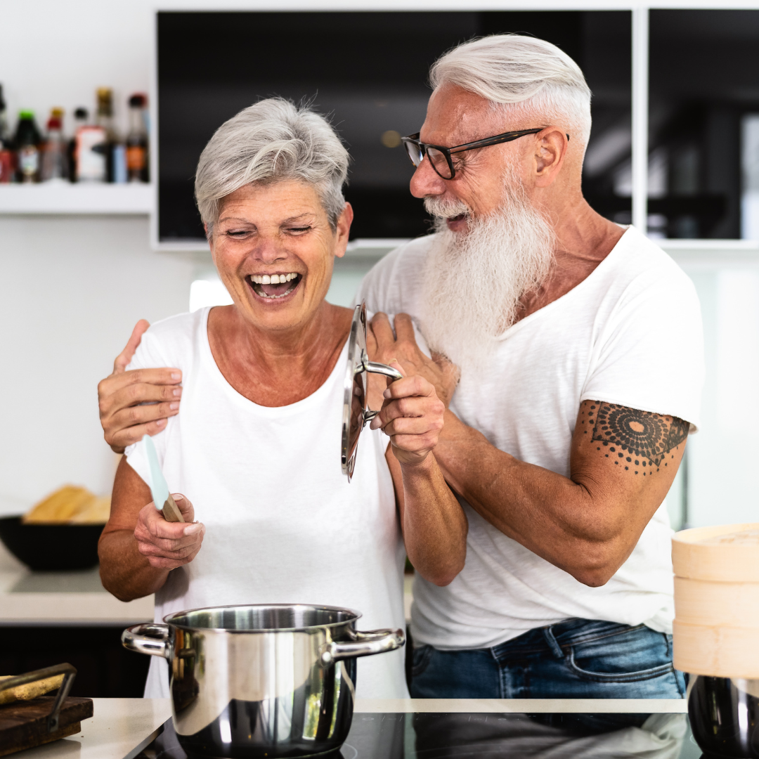 Older couple cooking together | couples retreat in birmingham, al | couples intensive in birmingham, al | couples retreat in alabama | 35208 | 35209 | 35210
