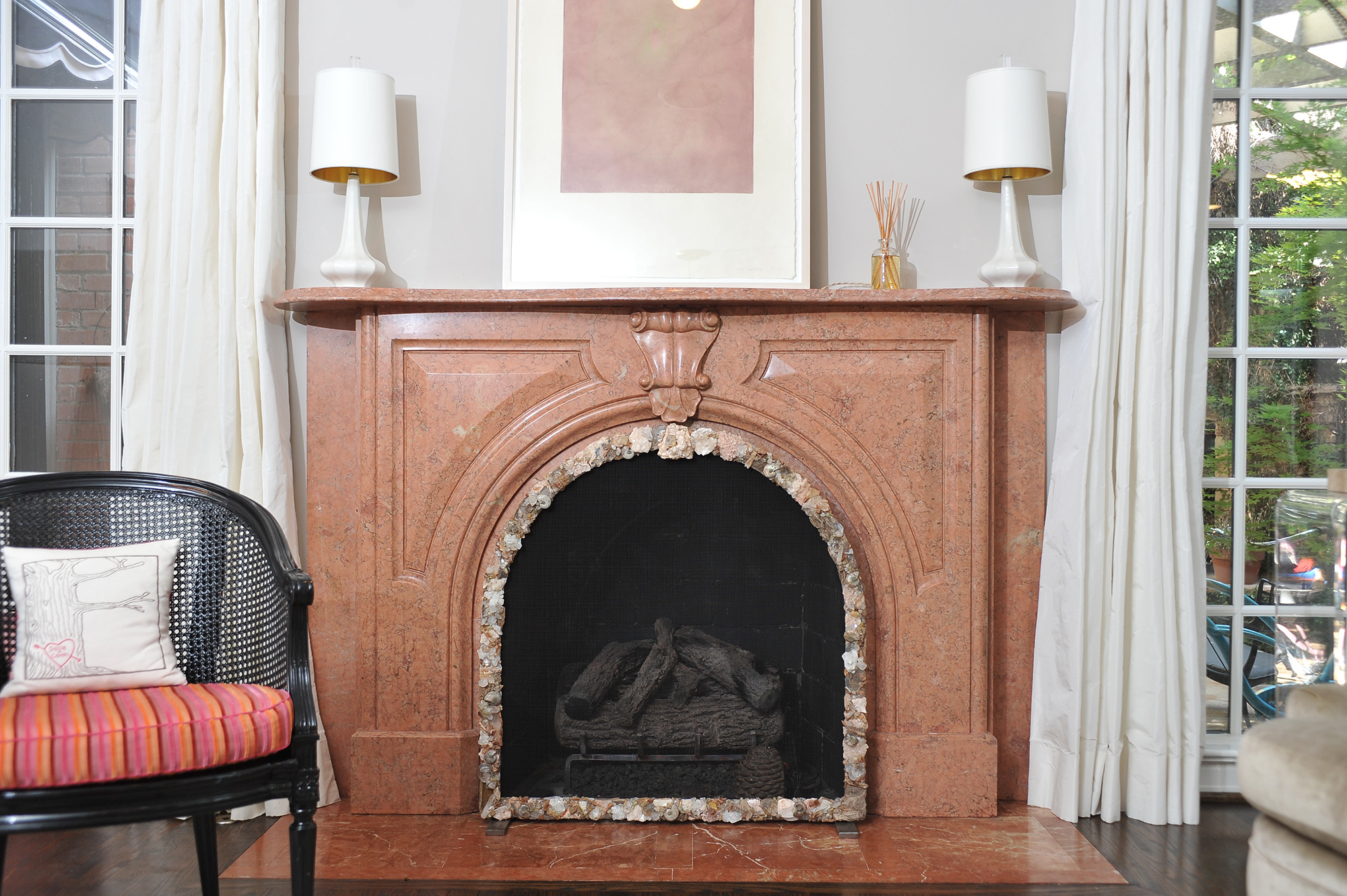 Decorative Mineral Fire Screen