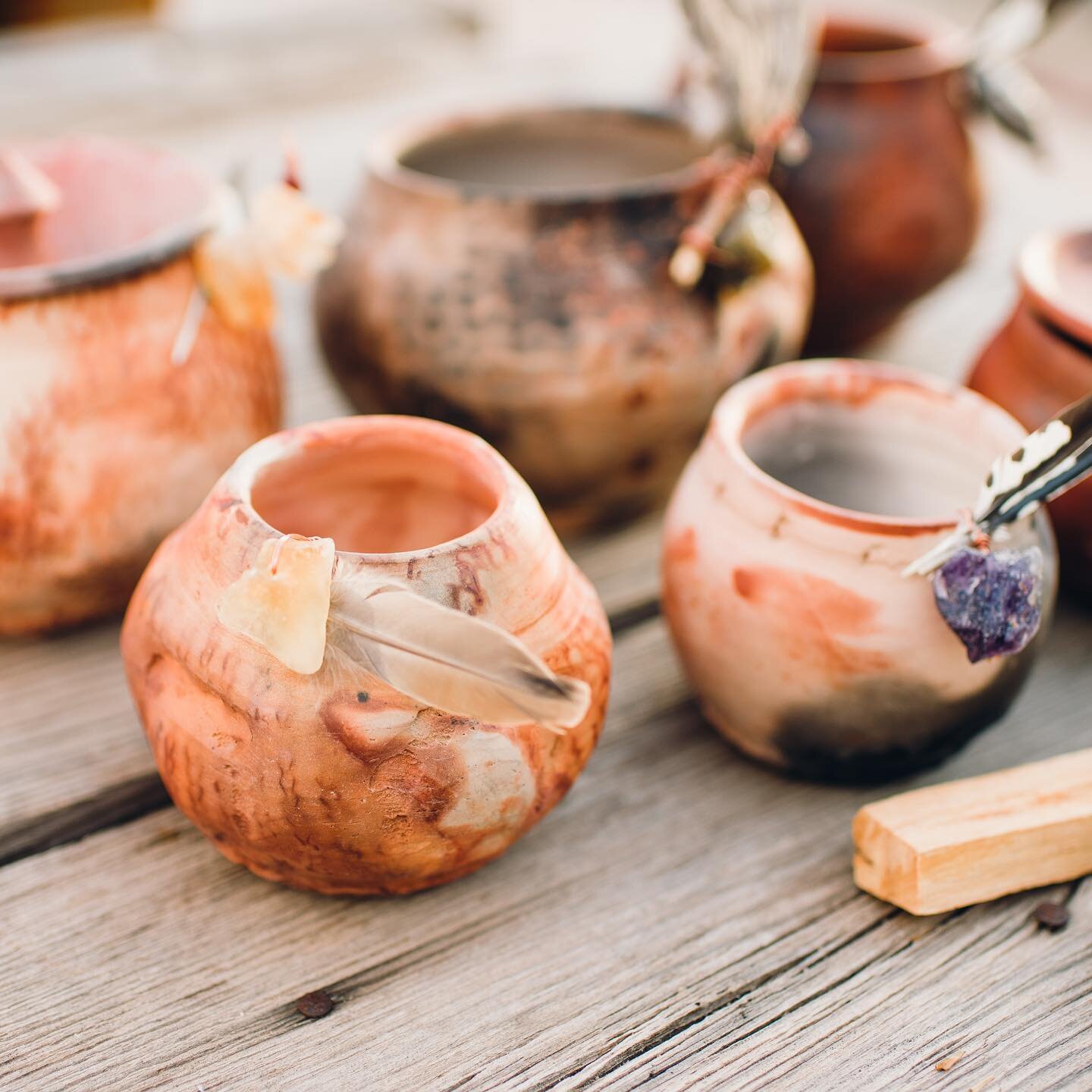 Spirit pots or Dream pots. 

These sweet altar pots are food for the soul but not food safe. 

Fill them up with hopes, dreams or affirmations on little pieces of paper on a new and/or full moon. Then look back at them at the end of the year, perhaps