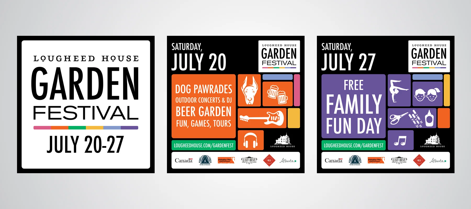 Lougheed House | Garden Festival Website Tiles