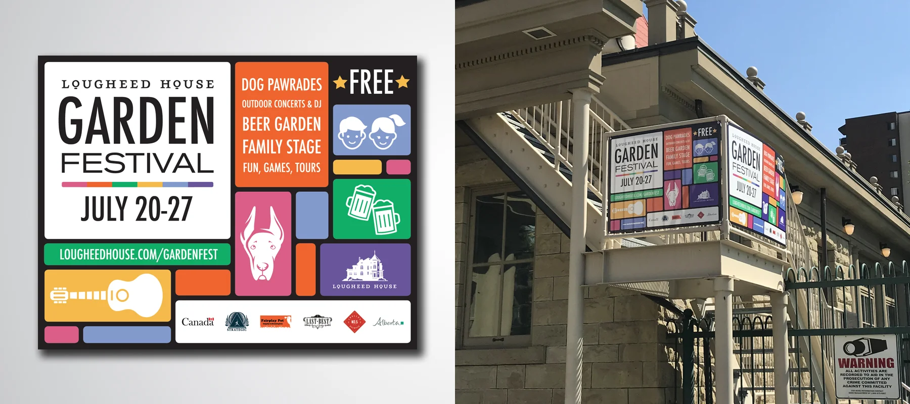Lougheed House | Garden Festival Signage