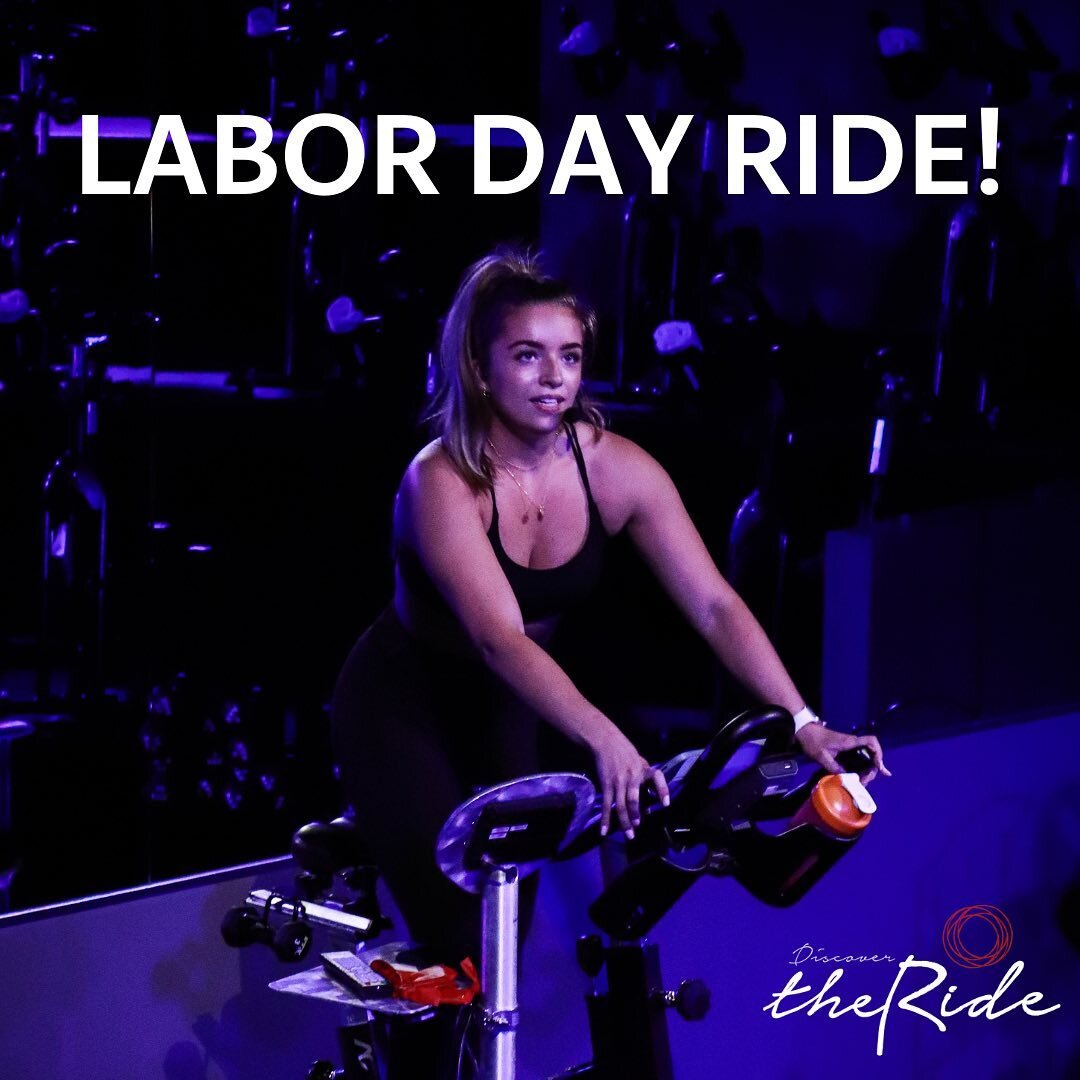 Join Haley on Monday (9/5) at 9:30am! This is our only class on Labor Day so book your bike now!

Your first class is FREE‼️

Use our APP: Discover the Ride or visit our website at DiscoverTheRide.com