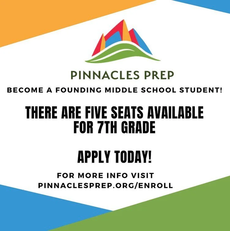 Do you know anybody interested for a different school opportunity? If so don&rsquo;t miss out. To enroll visit pinnaclesprep.org/enroll

Conoce a alguien interesado en una oportunidad escolar diferente? Si es as&iacute;, no se lo pierda. Para inscrib