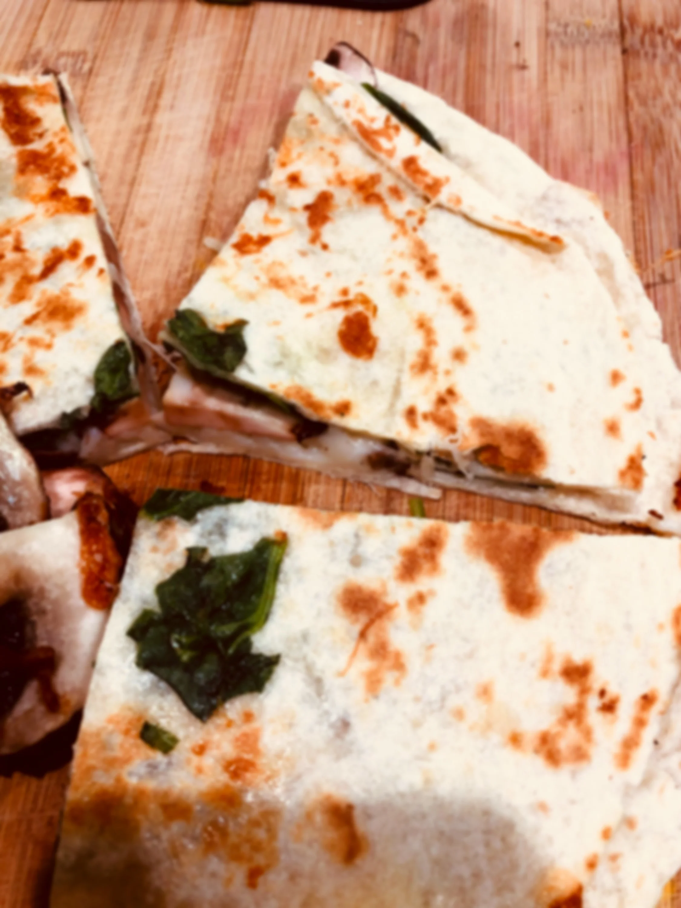 Portabella + Spinach Quesadilla 