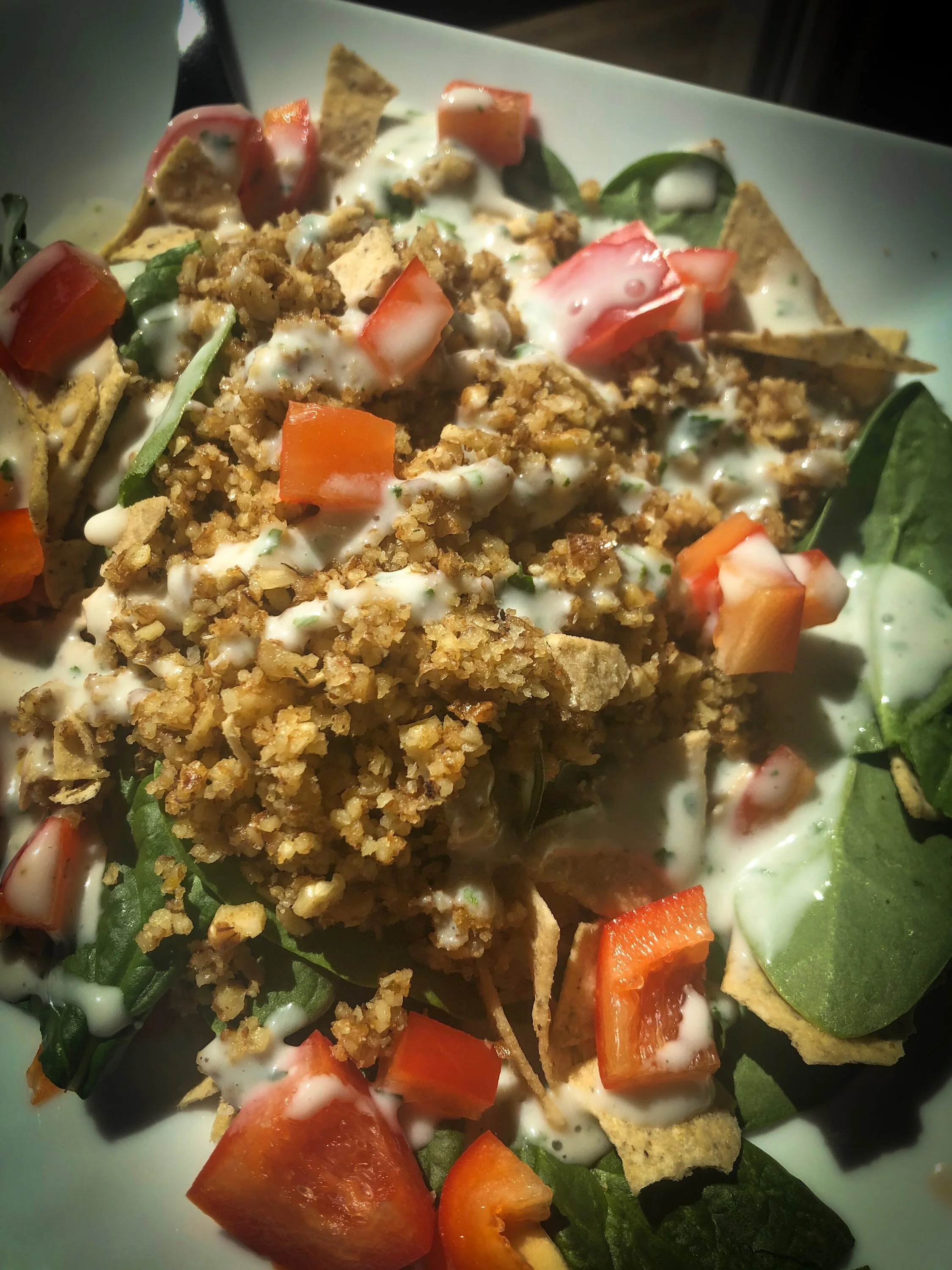 Taco Salad with Walnut Meat