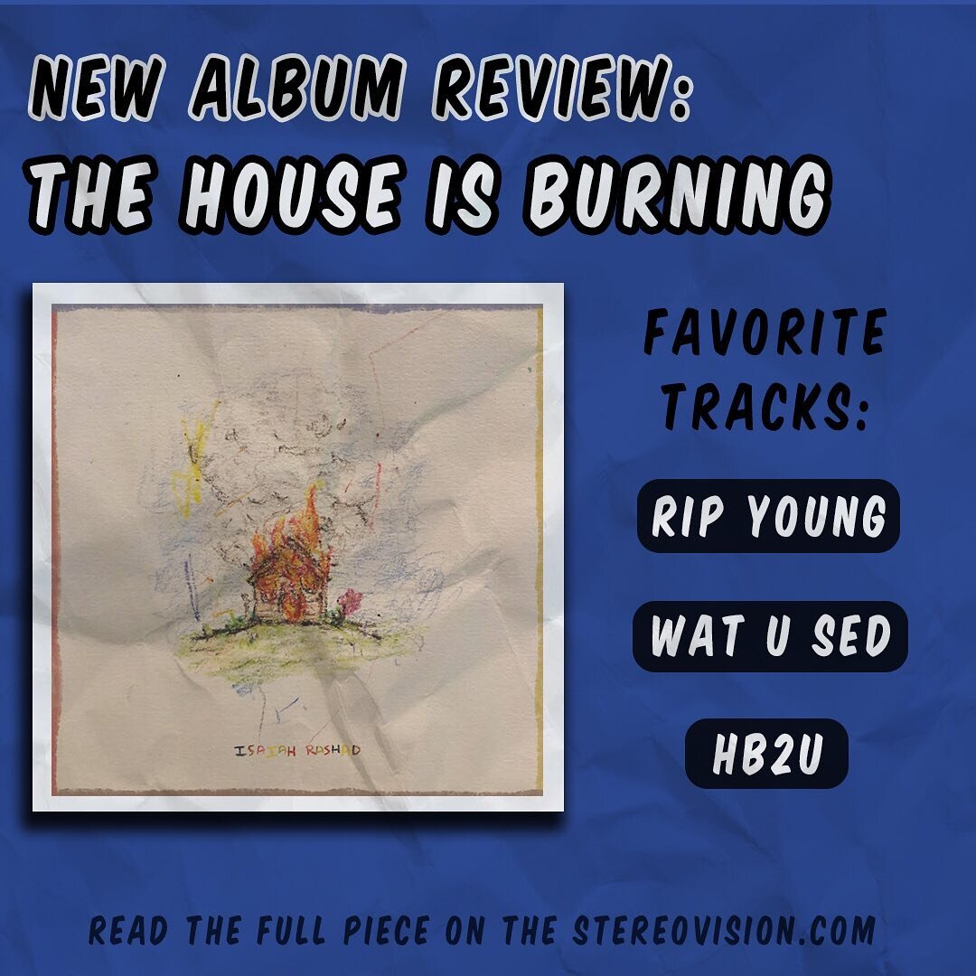New album review on the site now! Spoiler alert: Isaiah Rashad&rsquo;s new album &lsquo;The House is Burning&rsquo; is undoubtedly one of our favorite release of the year. Hit the link in our bio to read the full piece 💎