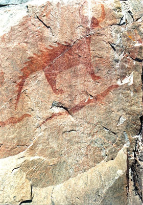Painting of the Water Panther (The Canadian Encyclopedia)