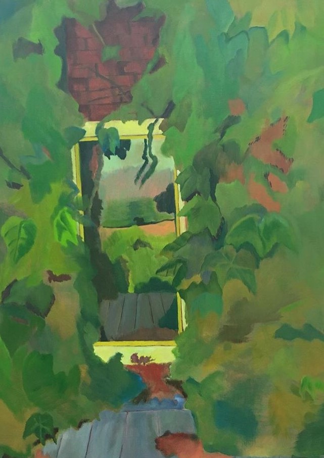 Leaves Engulfing a Portal