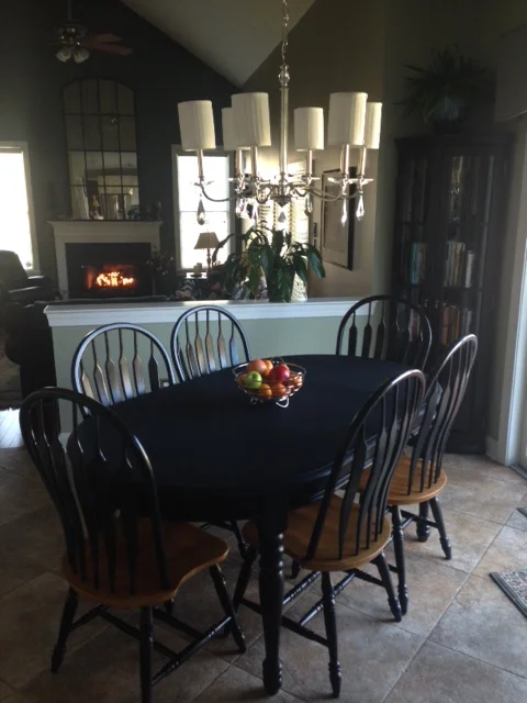 a tale of a black table