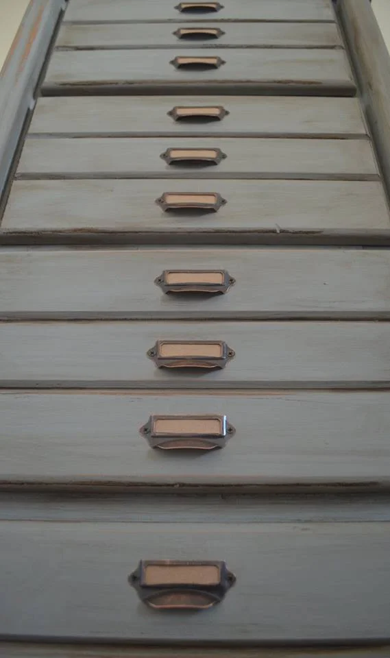 Faux Card Catalog Chest