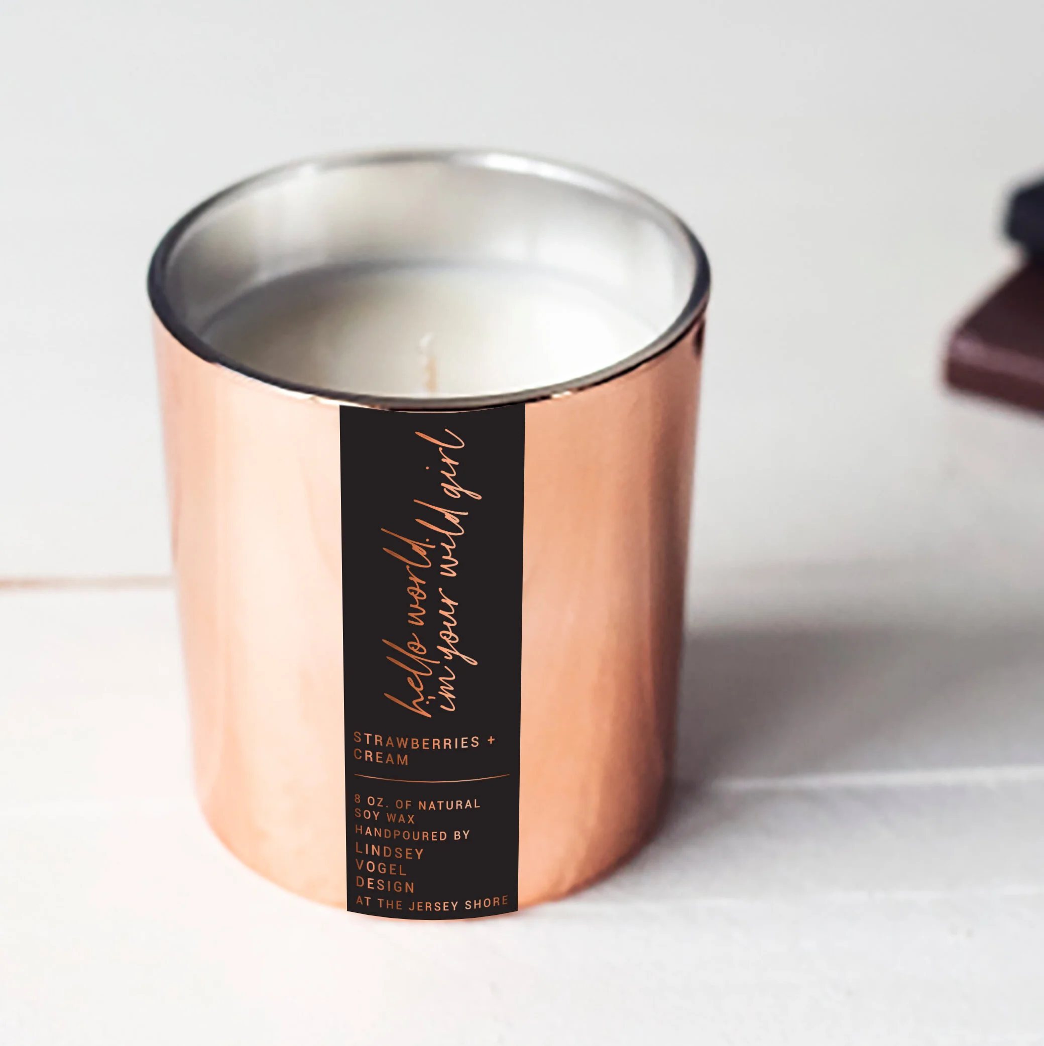 Hello, World. I'm Your Wild Girl Soy Candle