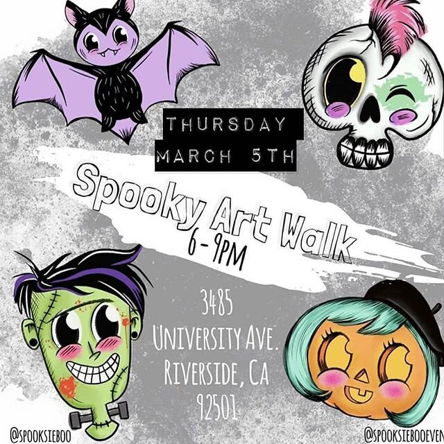 To all my beautiful clients in @riverside area. My second business @vividdelights will be vending at this art show. I will be selling my paintings, wreaths and sculptures too. Many creepy yet cool artists there too. Hope to see you there. #artwalkriv