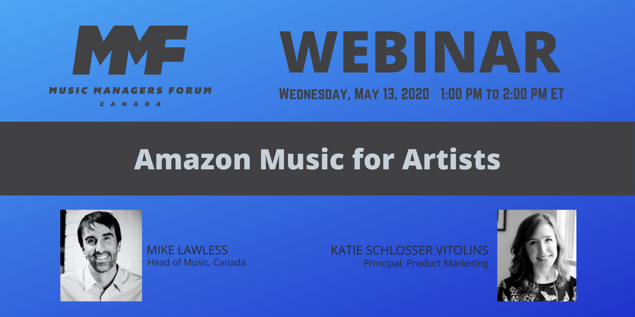 WEBINAR Amazon Music for Artists — MMF Canada