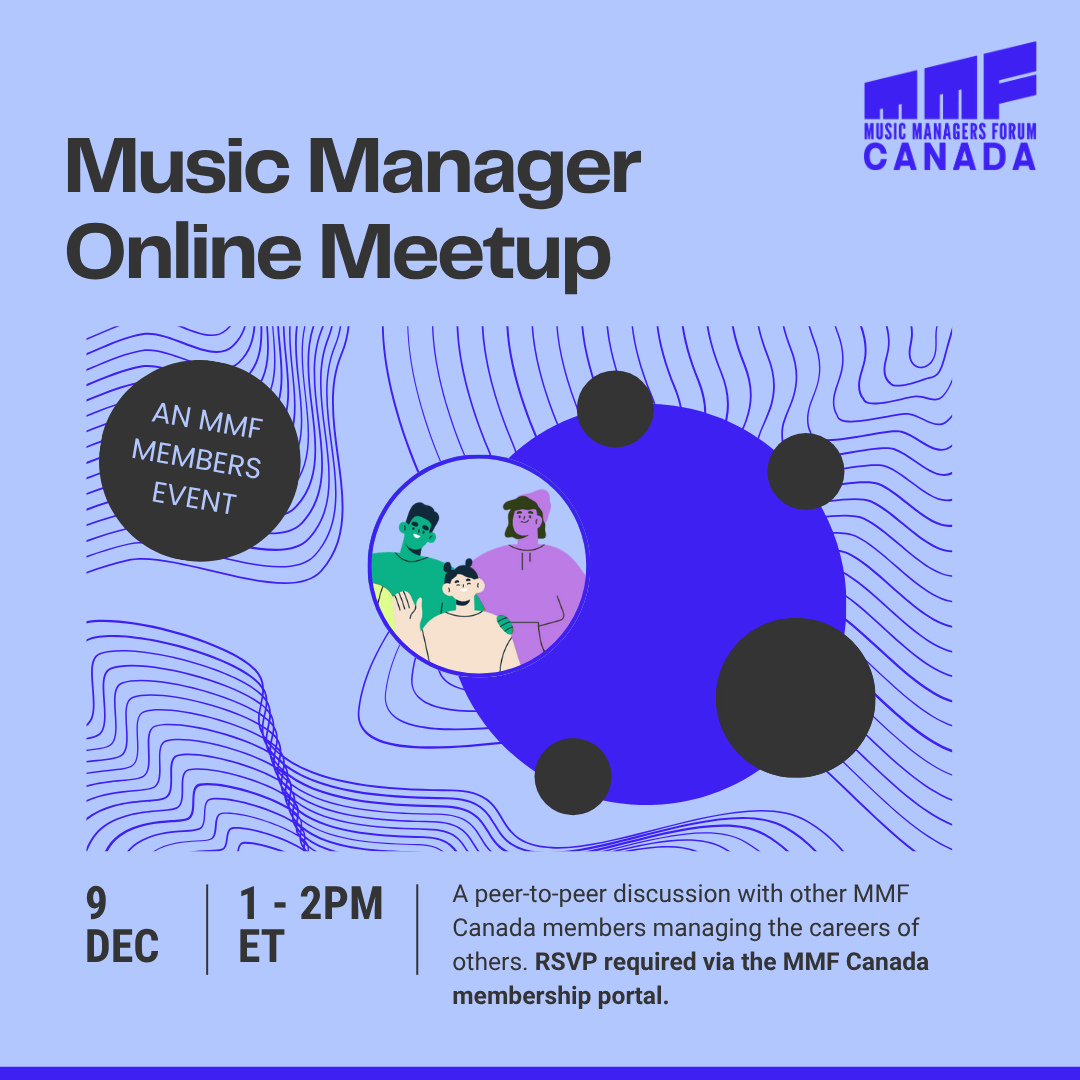 Music Manager Online Meetup