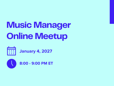 Music Manager Online Meetup