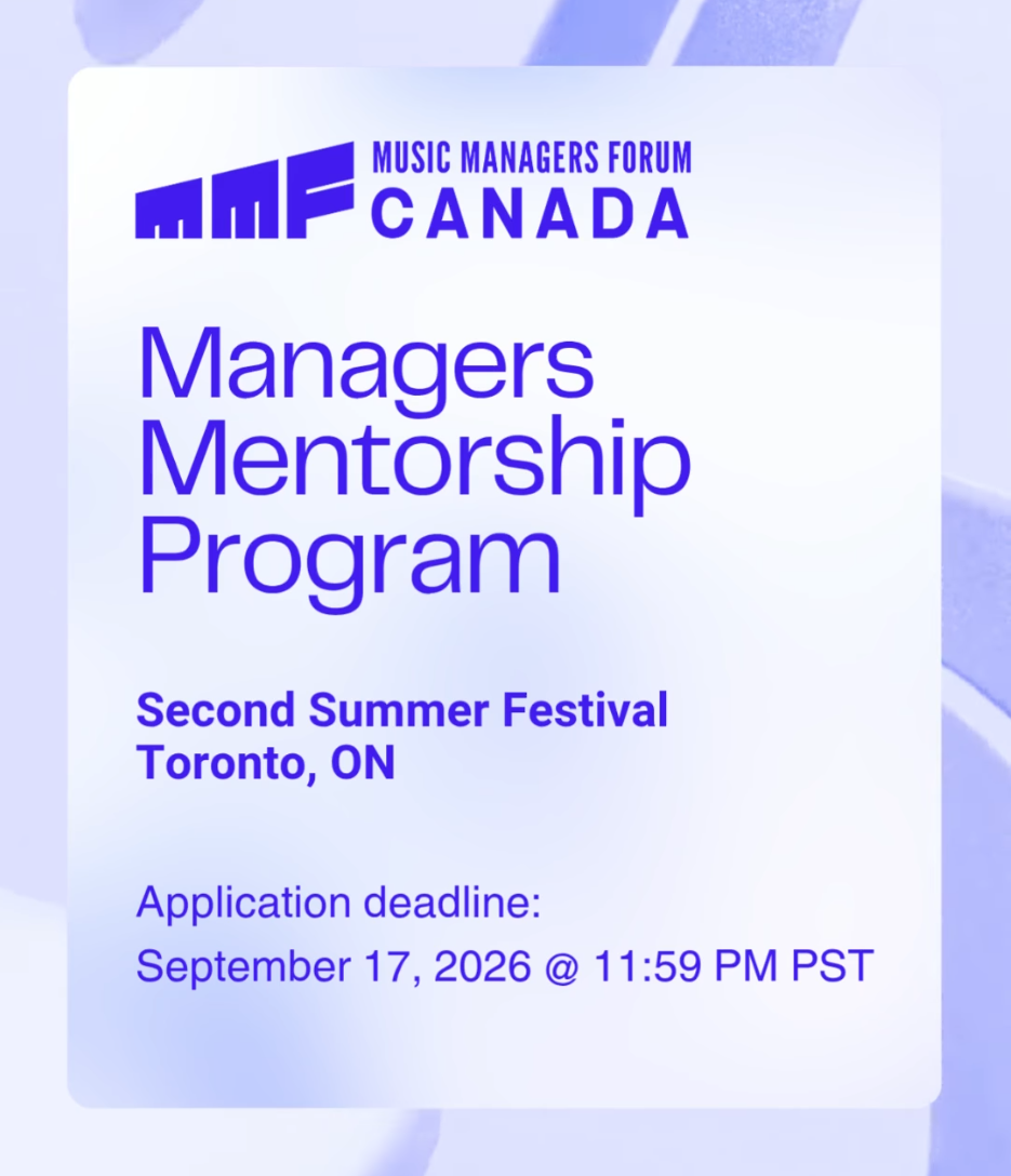 Managers Mentorship Program: Second Summer Festival Applications Open