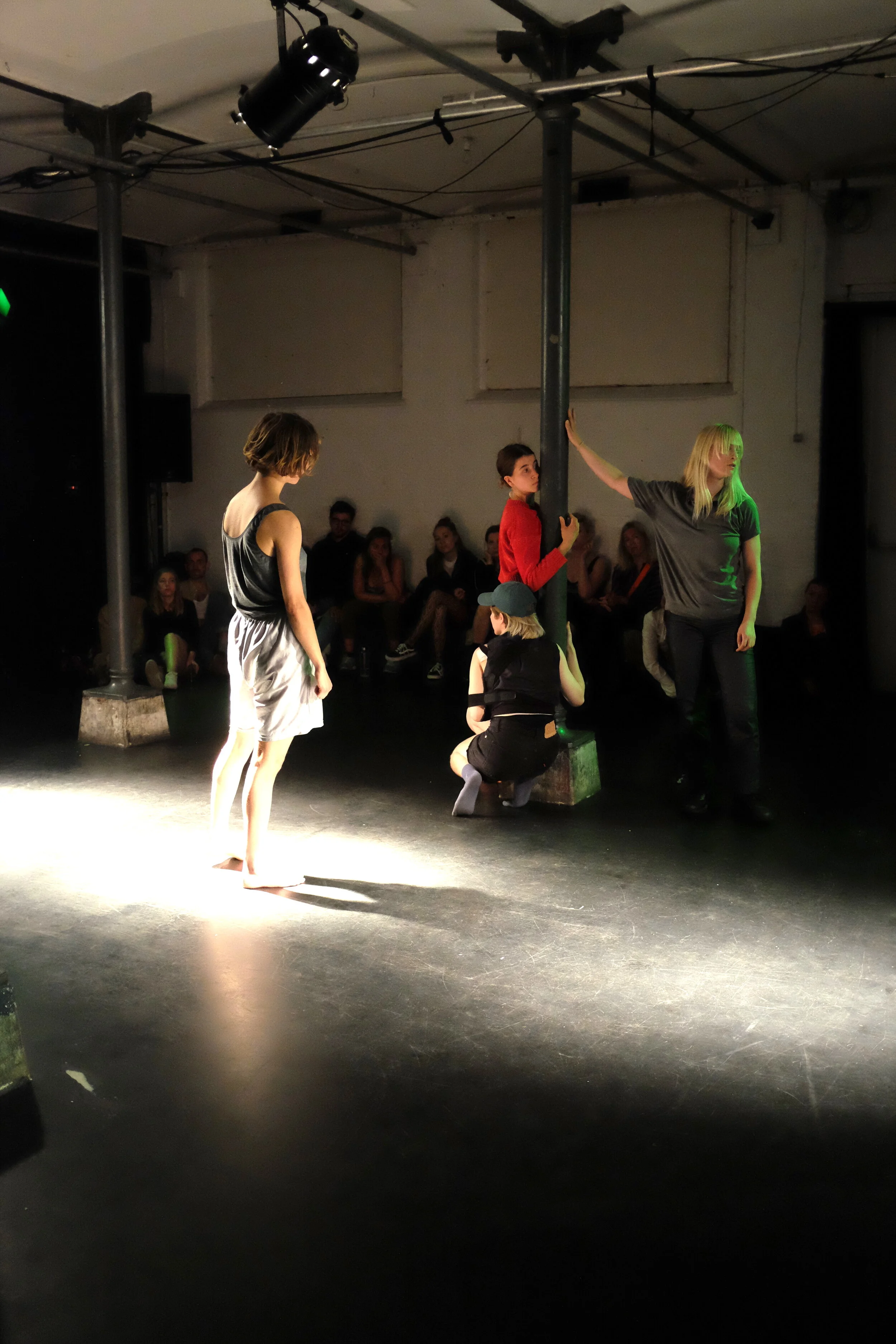  Project V - Gender Festival performance "Gesturing Genduring Gesturing"  June 14, 2019 @ Warehouse9, CPH  Dancers: Ane Carlsen, Emilie Gregersen, Lena Bondeson, Manon Siv Duquesnay &amp; Meleat Fredriksson 