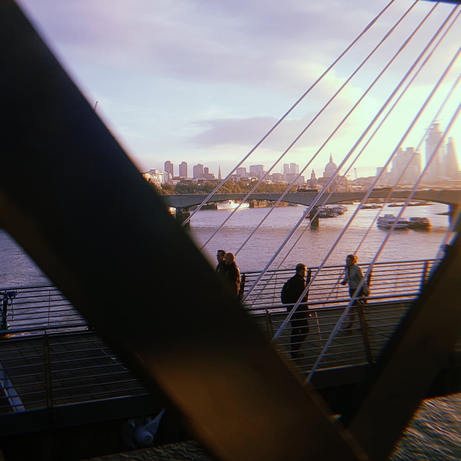 The beautiful view of London from my morning commute when I do decide to look up from my phone
