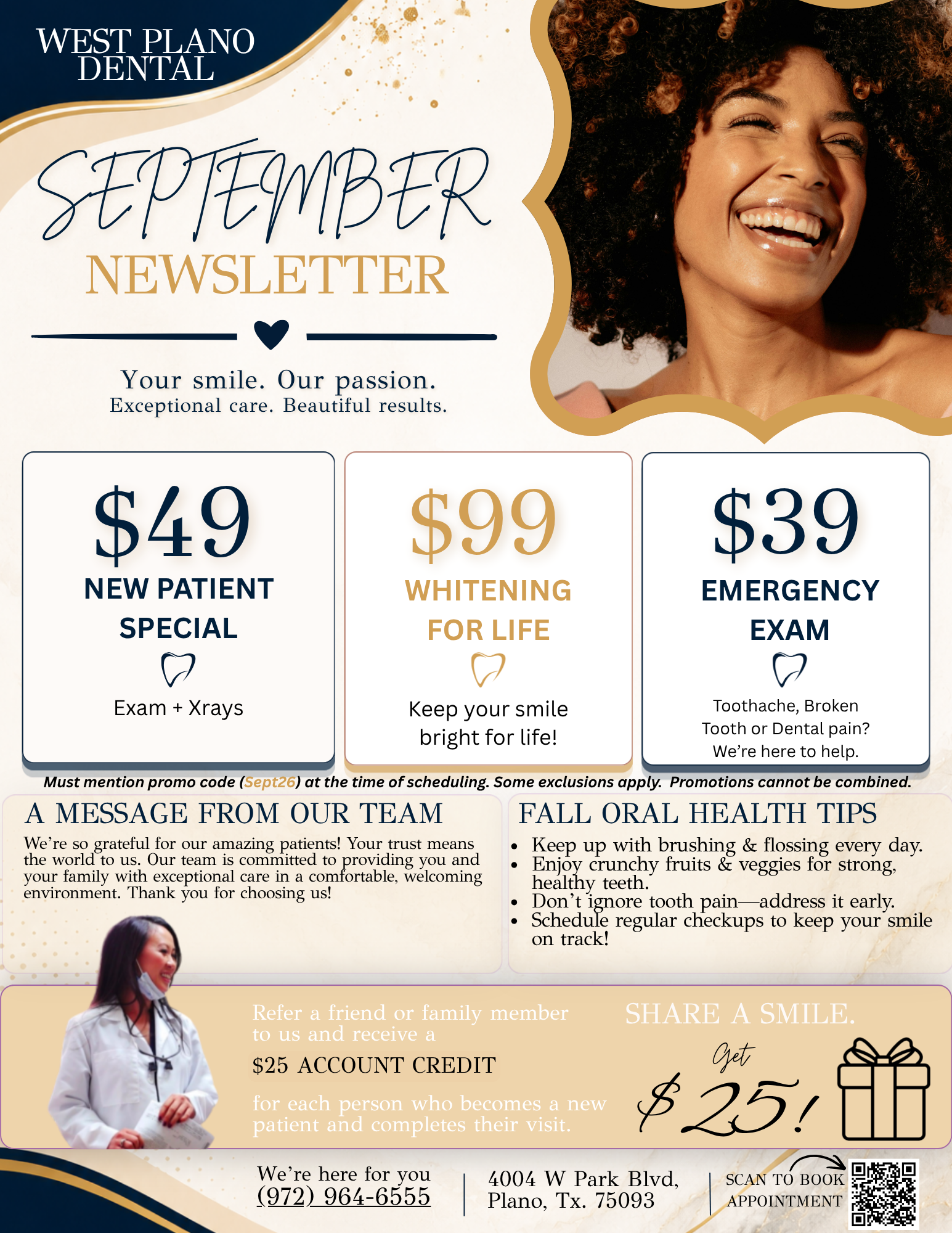 West plano dental patient newsletter