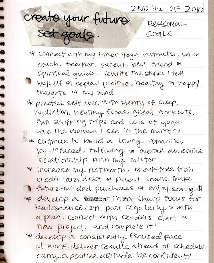 journal goals
