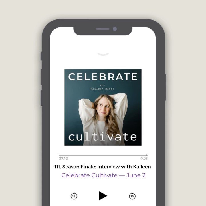 Episode 111 💫 @emma_natter is interviewing me for the Season Five Finale of Celebrate Cultivate!

This is a juicy, hour-long convo so grab your headphones, go for a walk, or grab a delicious drink to savor as you listen.

Emma&rsquo;s insightful que