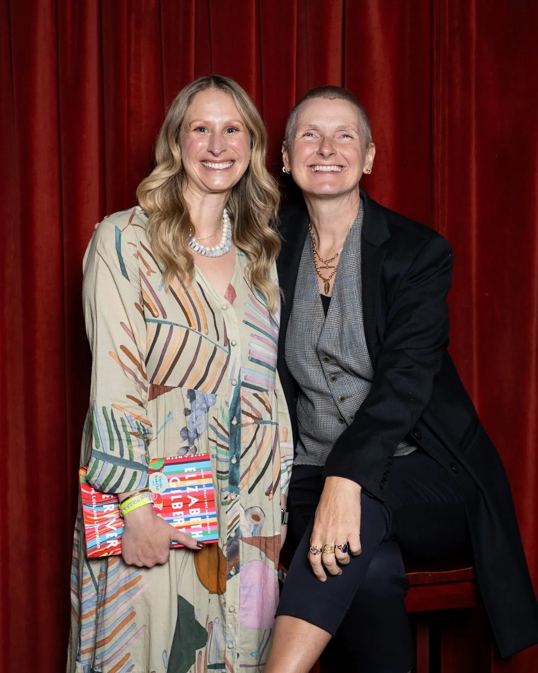 Had to give this one a spot on the feed!!!

looking up at @elizabeth_gilbert_writer from the second row / asking questions that make zero sense / god guiding you to spill secrets / embracing your weirdest, most joyful life, instead of zipping up just