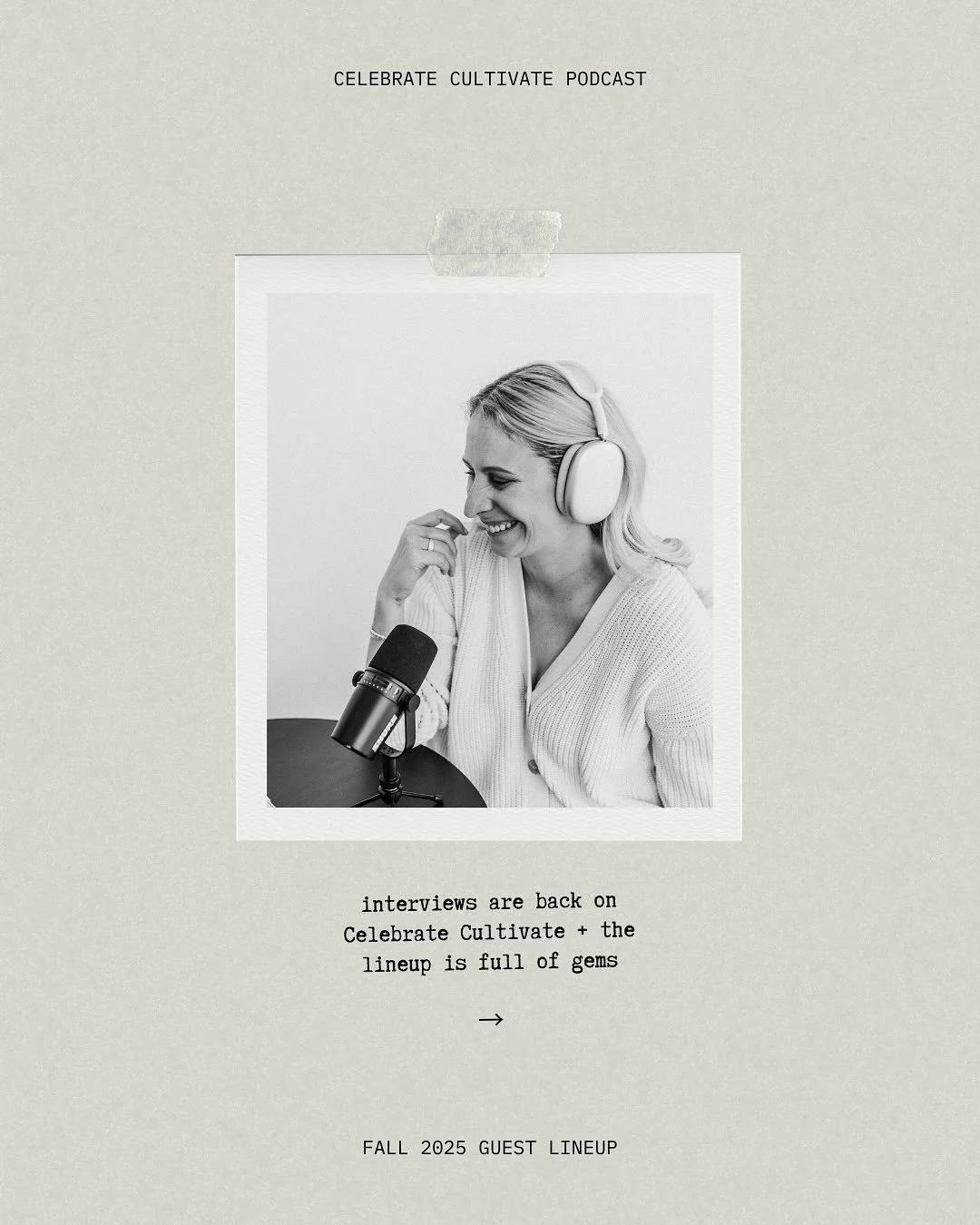 Get ready to yap with your favorite voices online, and a few folks you haven&rsquo;t met yet! 

&bull; social strategist + writer @xanthe.appleyard on following pleasure, leaning into leisure, and being a prolific leader online / oct 9 / ep 207 

&bu