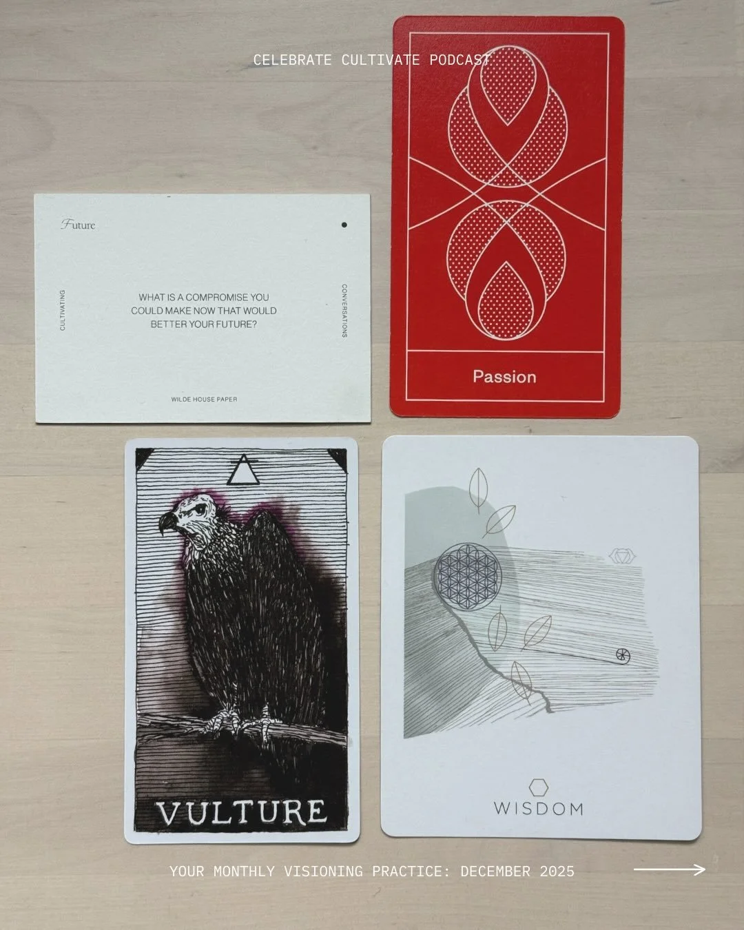 prompts to reflect on November + set intentions for December / intuitive reading / plus, four questions to ask yourself before you click &lsquo;buy&rsquo; this season 💸

stream ep 214 of Celebrate Cultivate &rarr; @kaileenelise