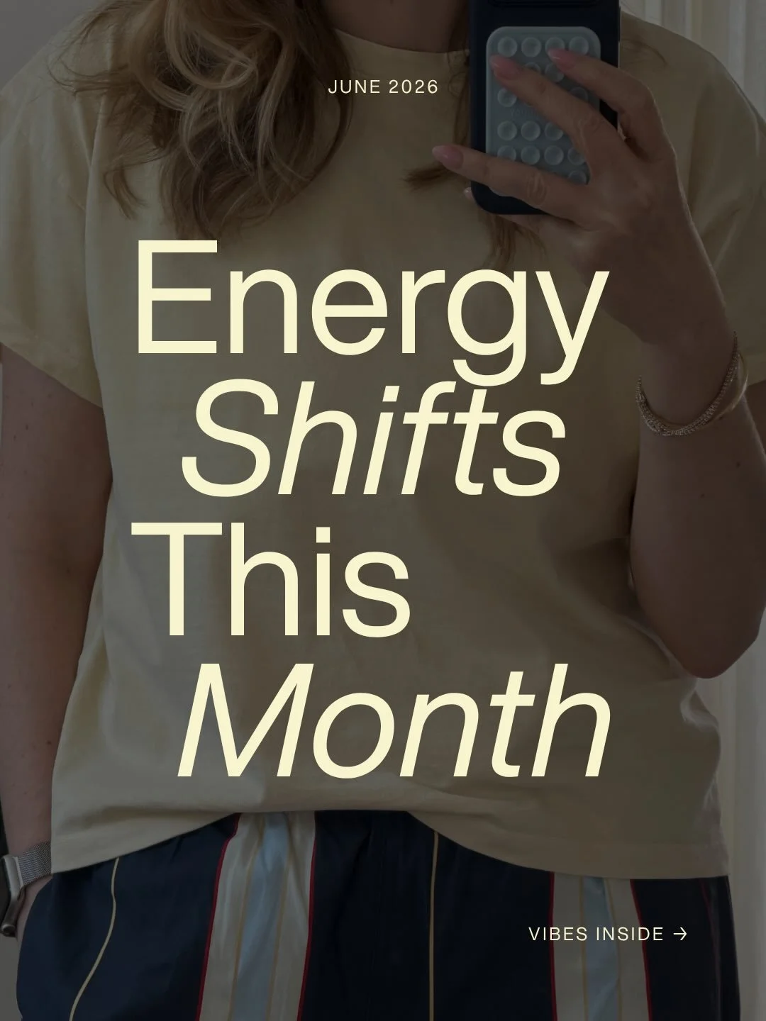 June vibes inside &darr;

+ let your senses guide your style.

+ make your bucket list, bingo card, and best laid plans. just be sure to leave room for rest, treats, and magic.

+ less rushing, more lingering. all in divine time.

+ release whatever 