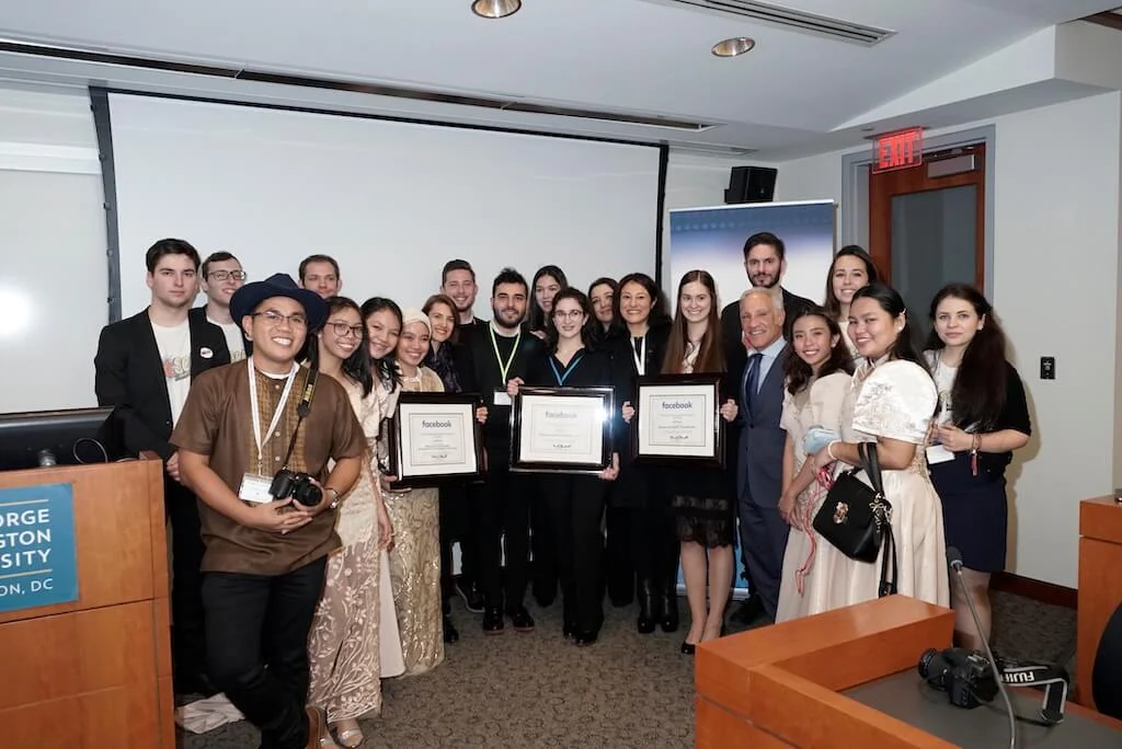 Tony Sgro, Founder and CEO EdVenture Partners, pictured with the top teams.