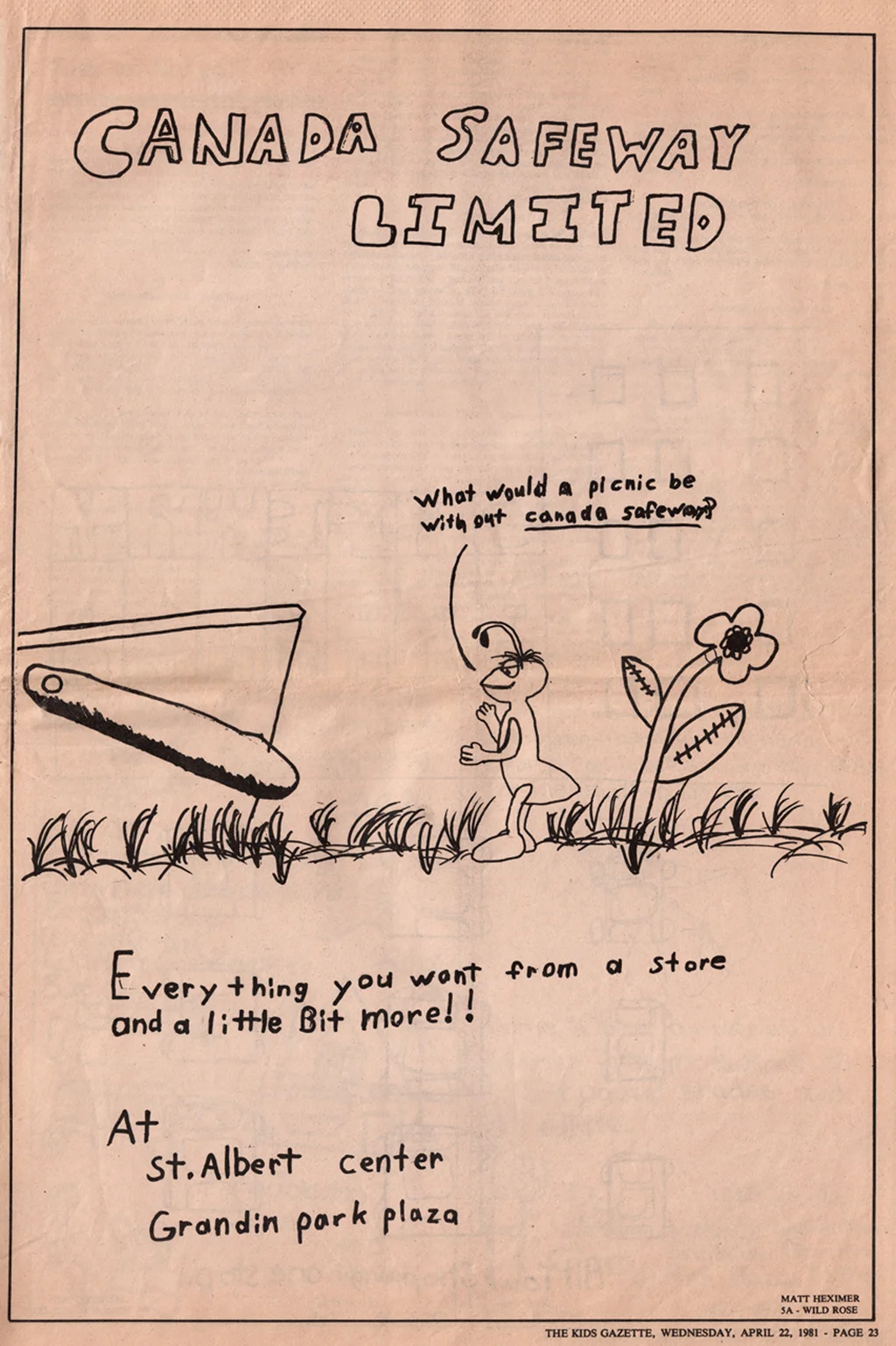 newsprint Ad