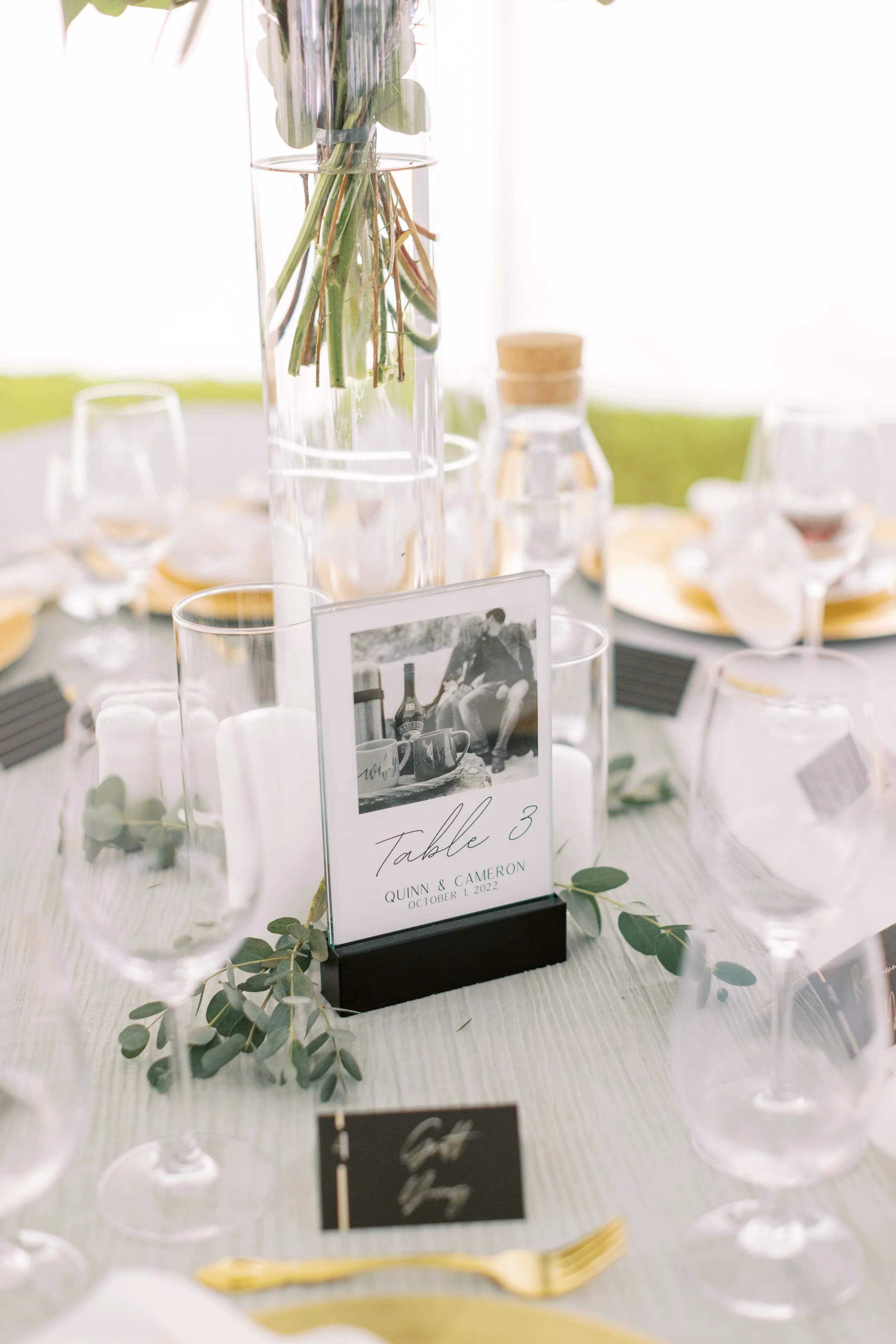 DIY Table Number Frames
