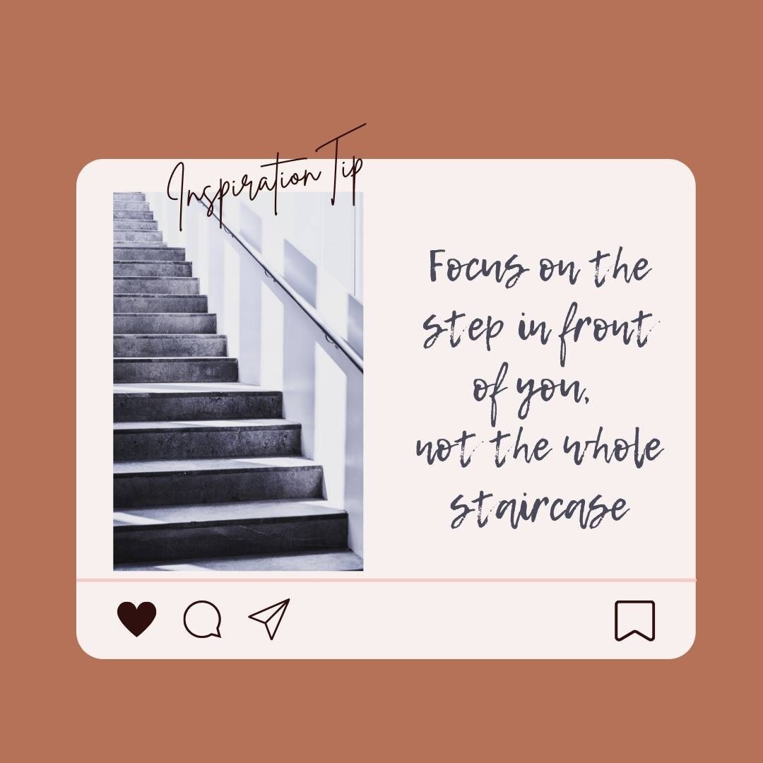Every journey begins with a single step. 🌟

Have you ever looked at a beautiful grand staircase and been in awe of the amount of stairs, or the detailed curvature of the staircase? 

I think we all, at some point in our journey, look ahead, or all t