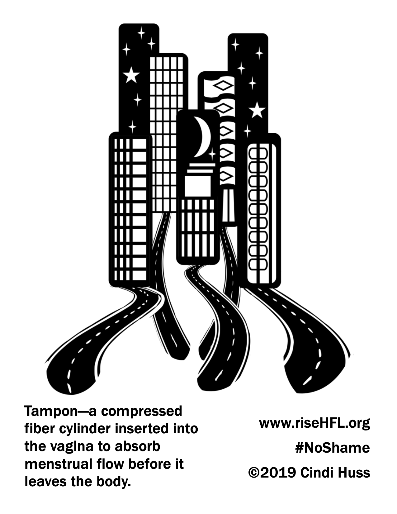 Tampon Cityscape Coloring Sheet