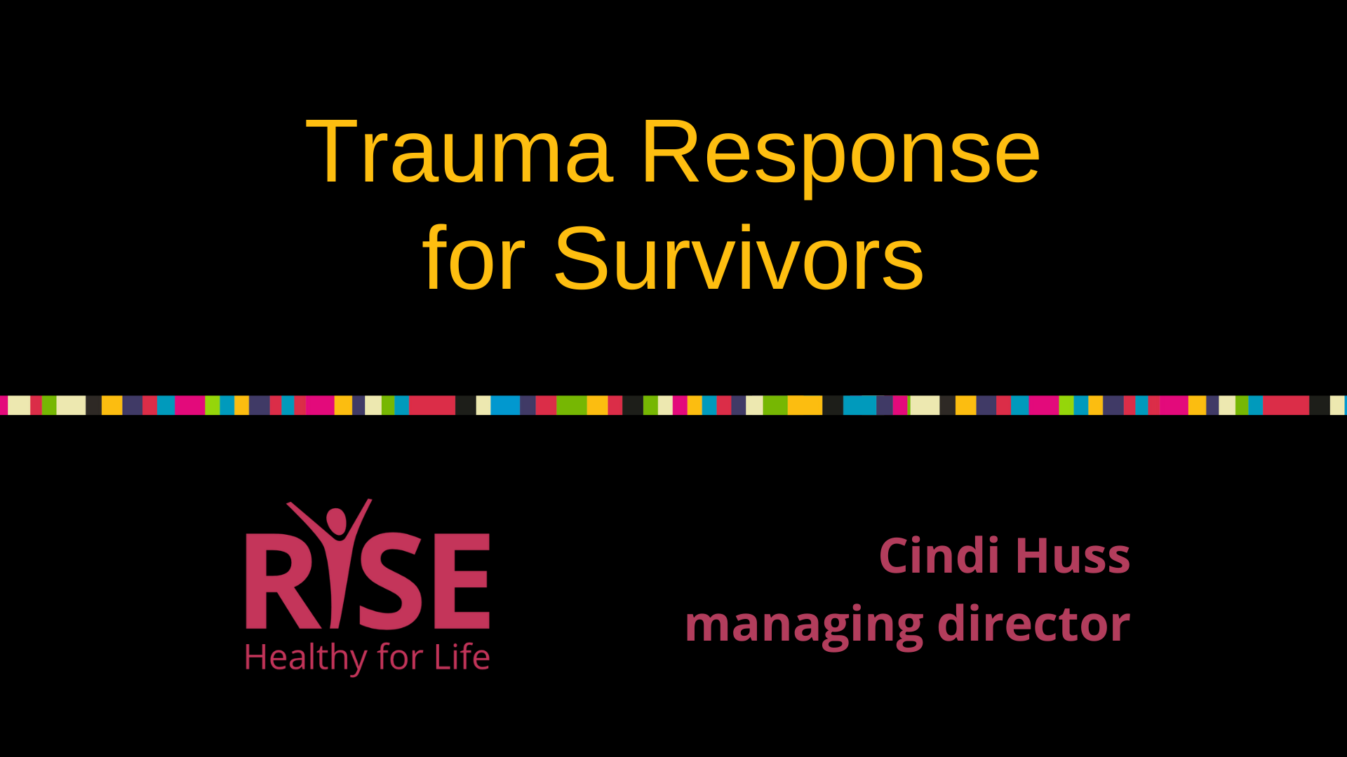 Why is it important for survivors to understand their own trauma responses?